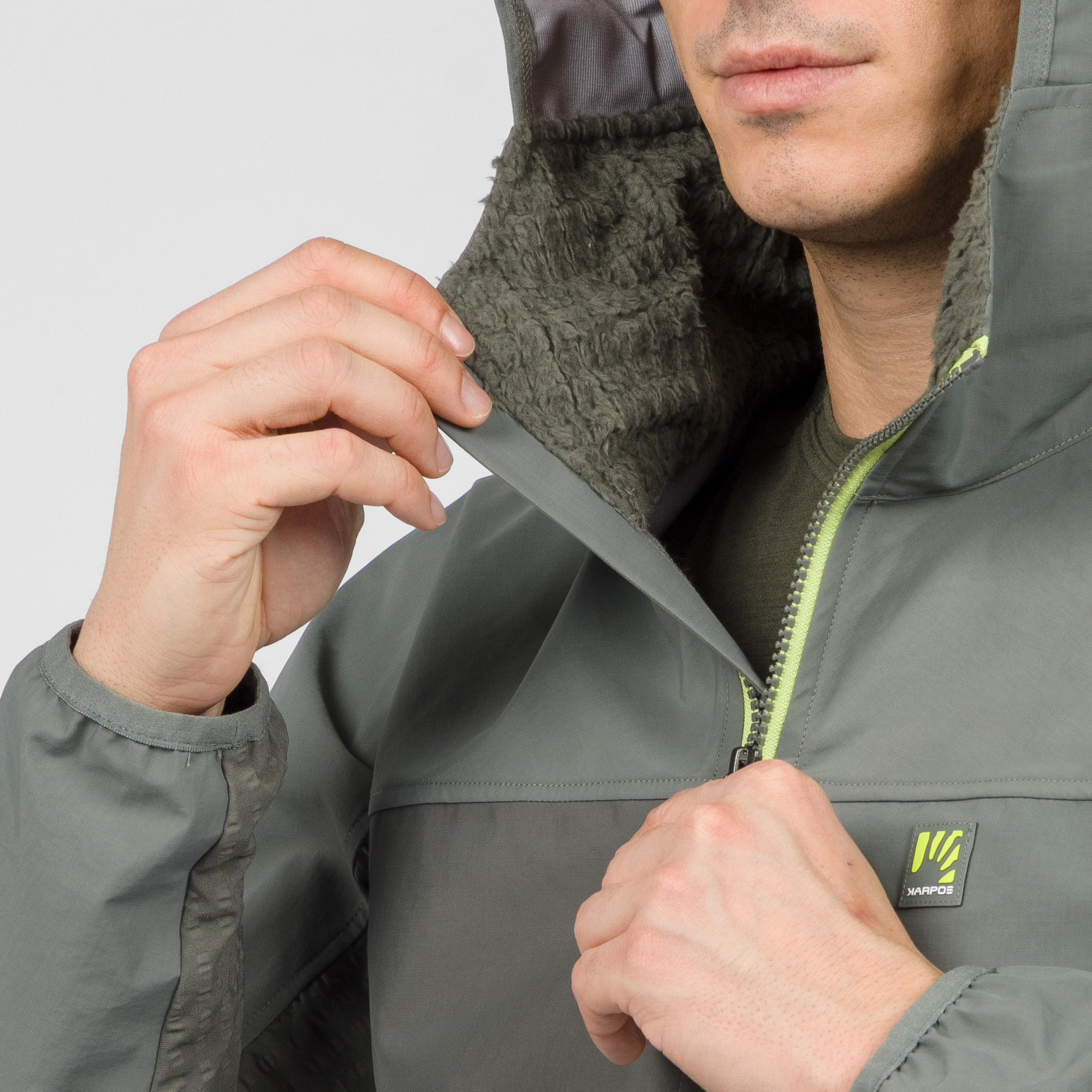 Pizzo bianco evo jacket - castor/kambaba - karpos