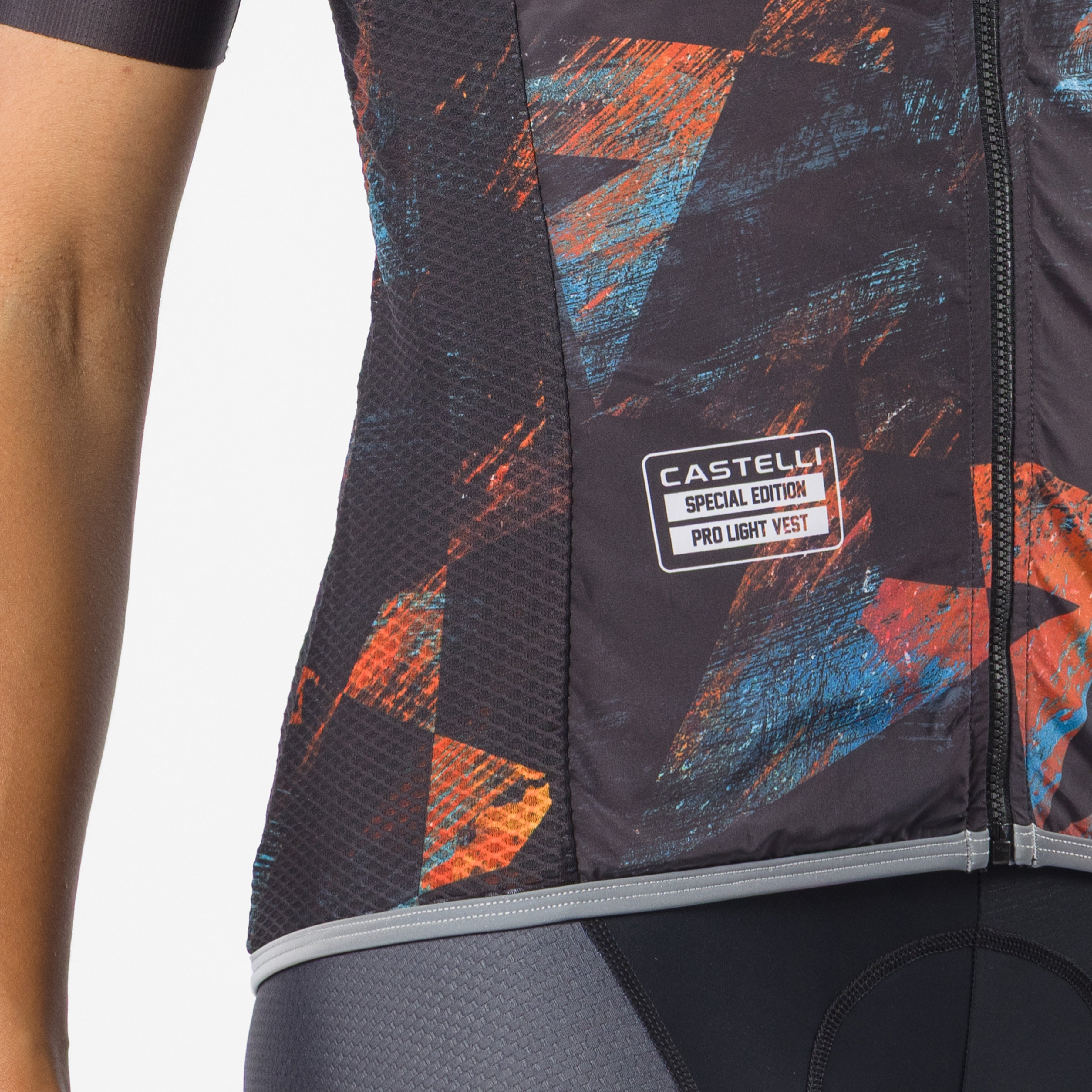 Pro light w wind vest - black zip - castelli