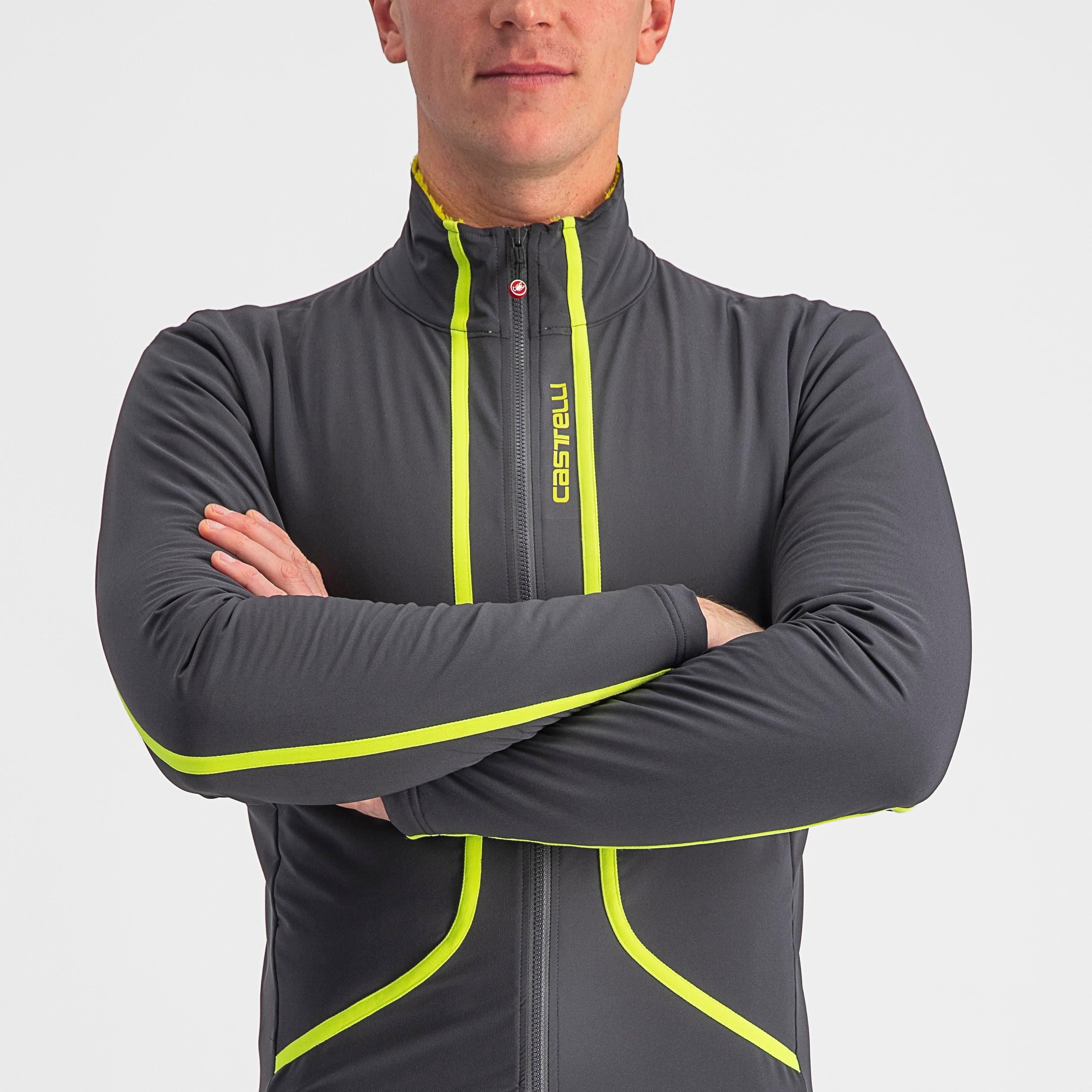 Flight jacket air - dark gray/electric lime - castelli