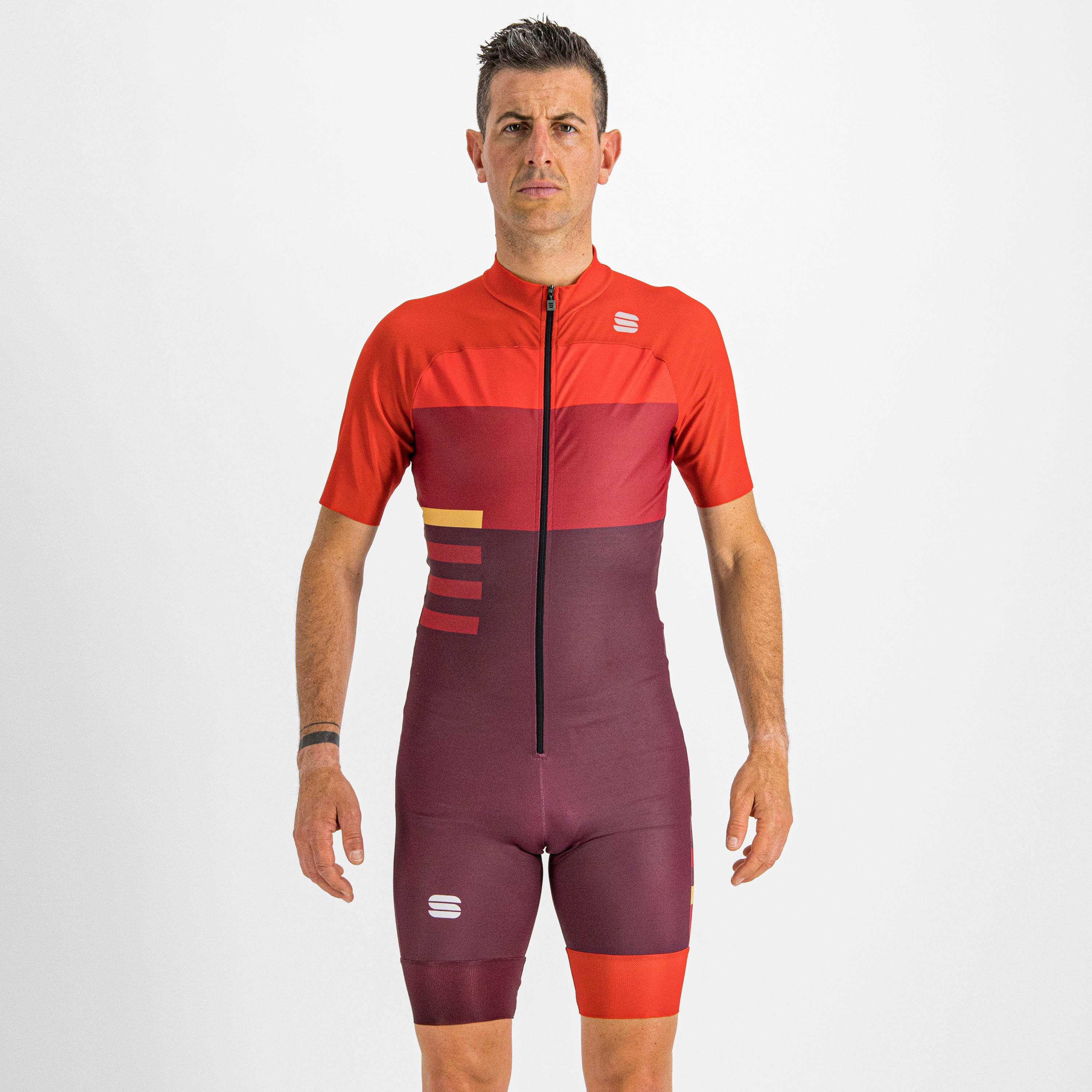 Cardio skiroll suit - red wine/red - sportful