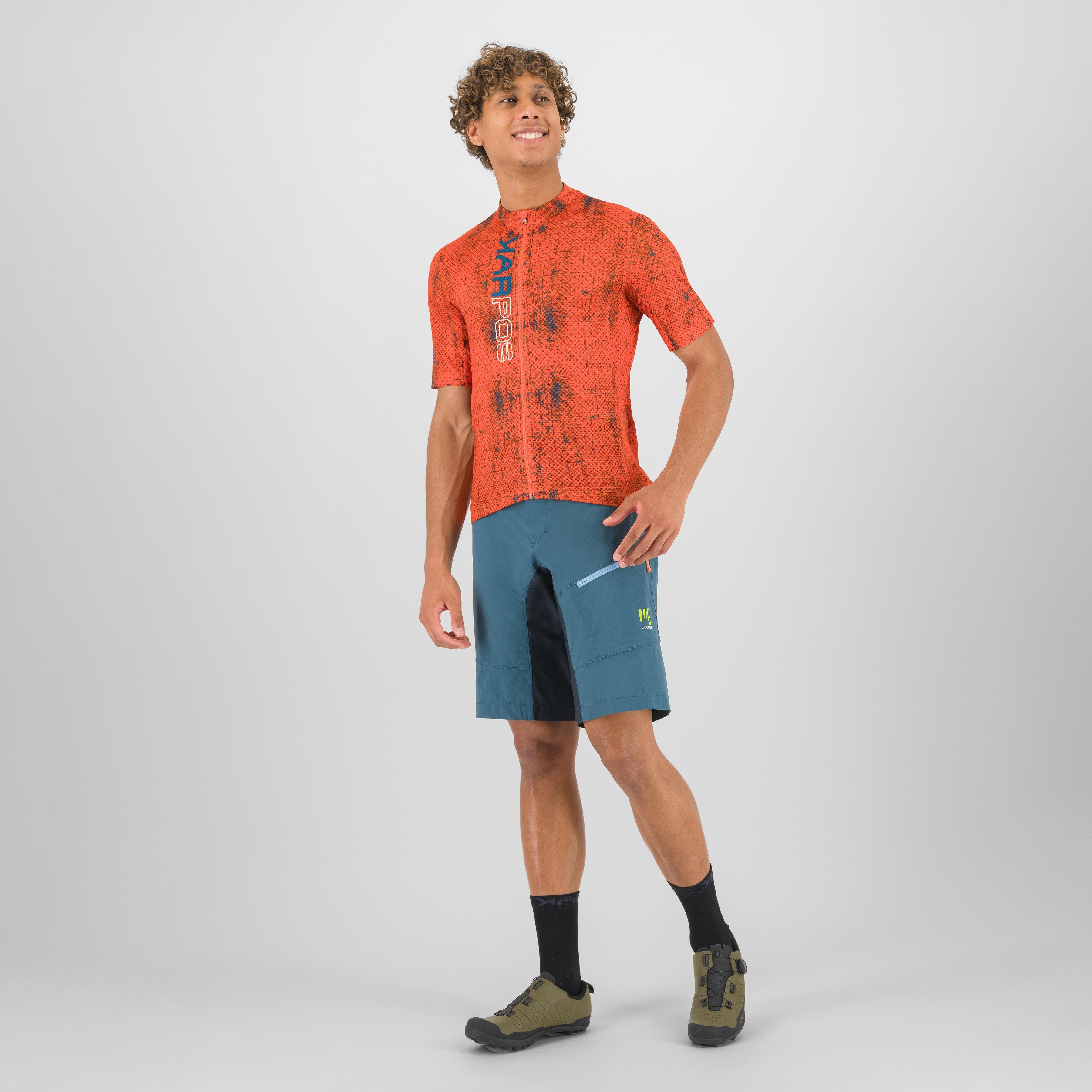 Val viola jersey - tangerine tango/moroccan blue - karpos