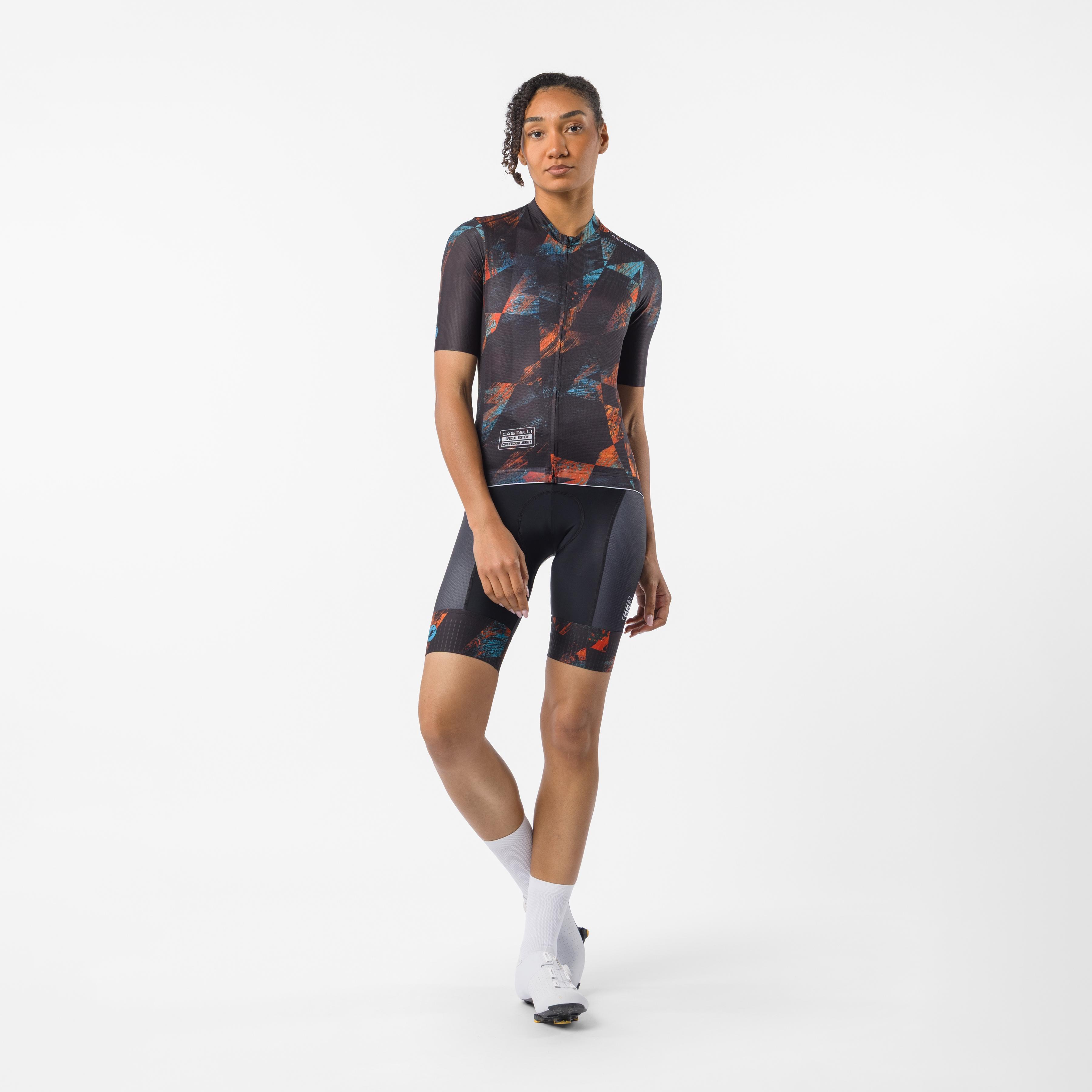 Photofinish competizione 4 w jersey - black zip - castelli