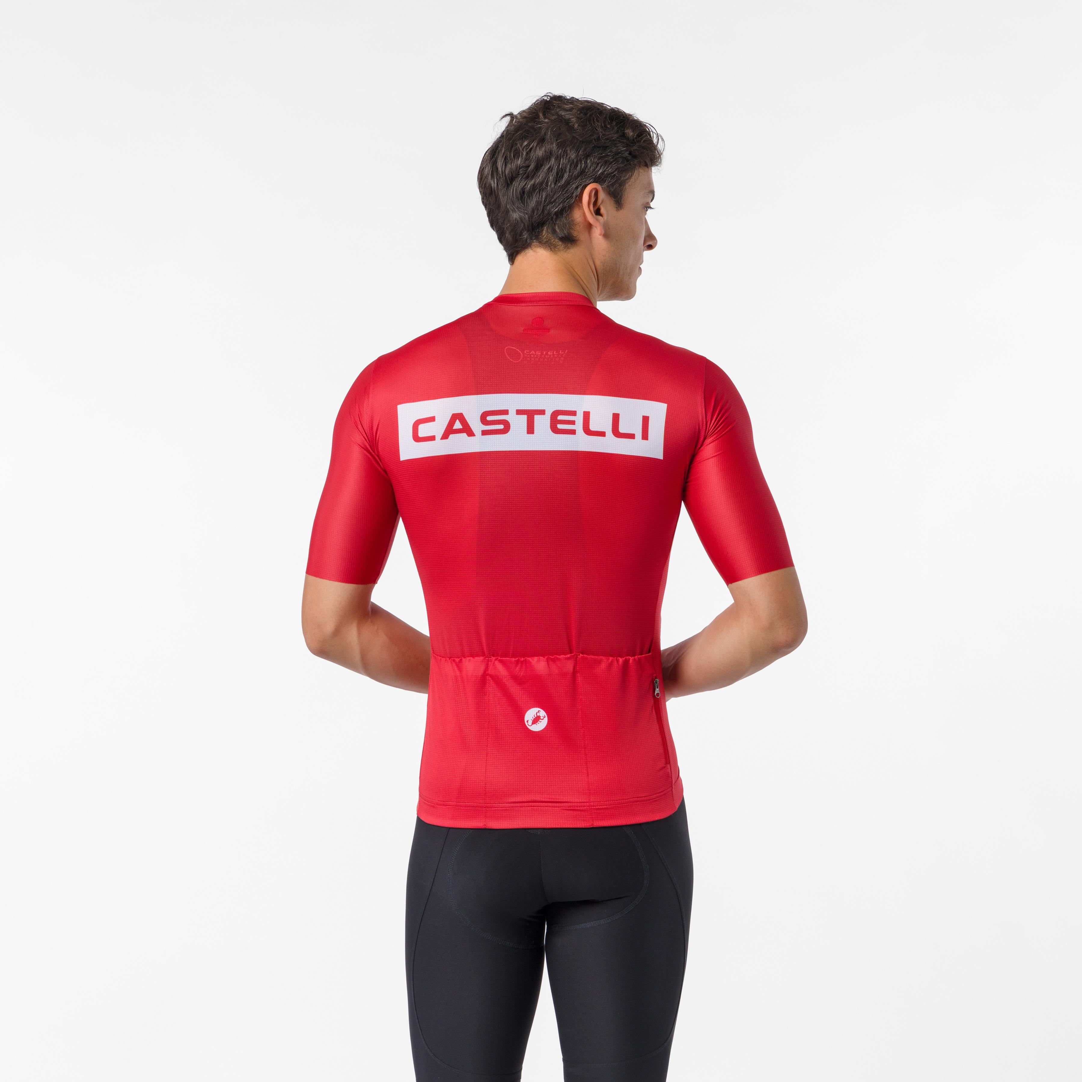 Quadro jersey - rich red/white - castelli