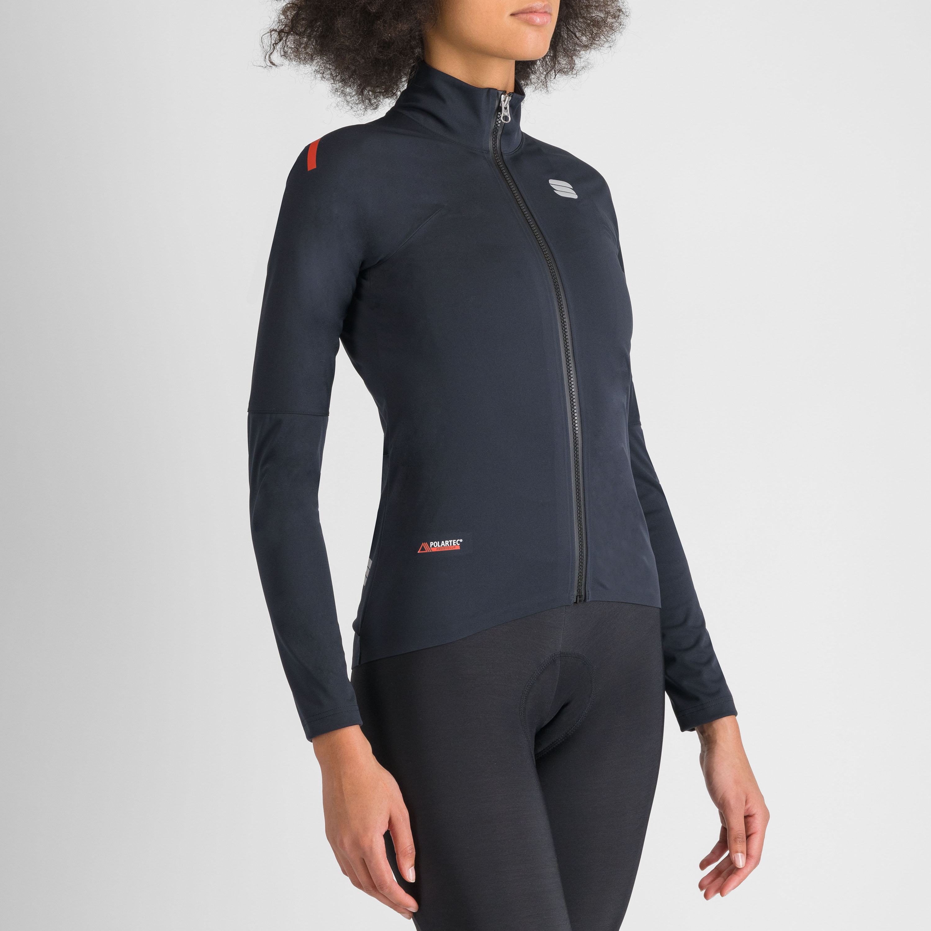 Fiandre pro 2 w jacket long sleeves - black - sportful