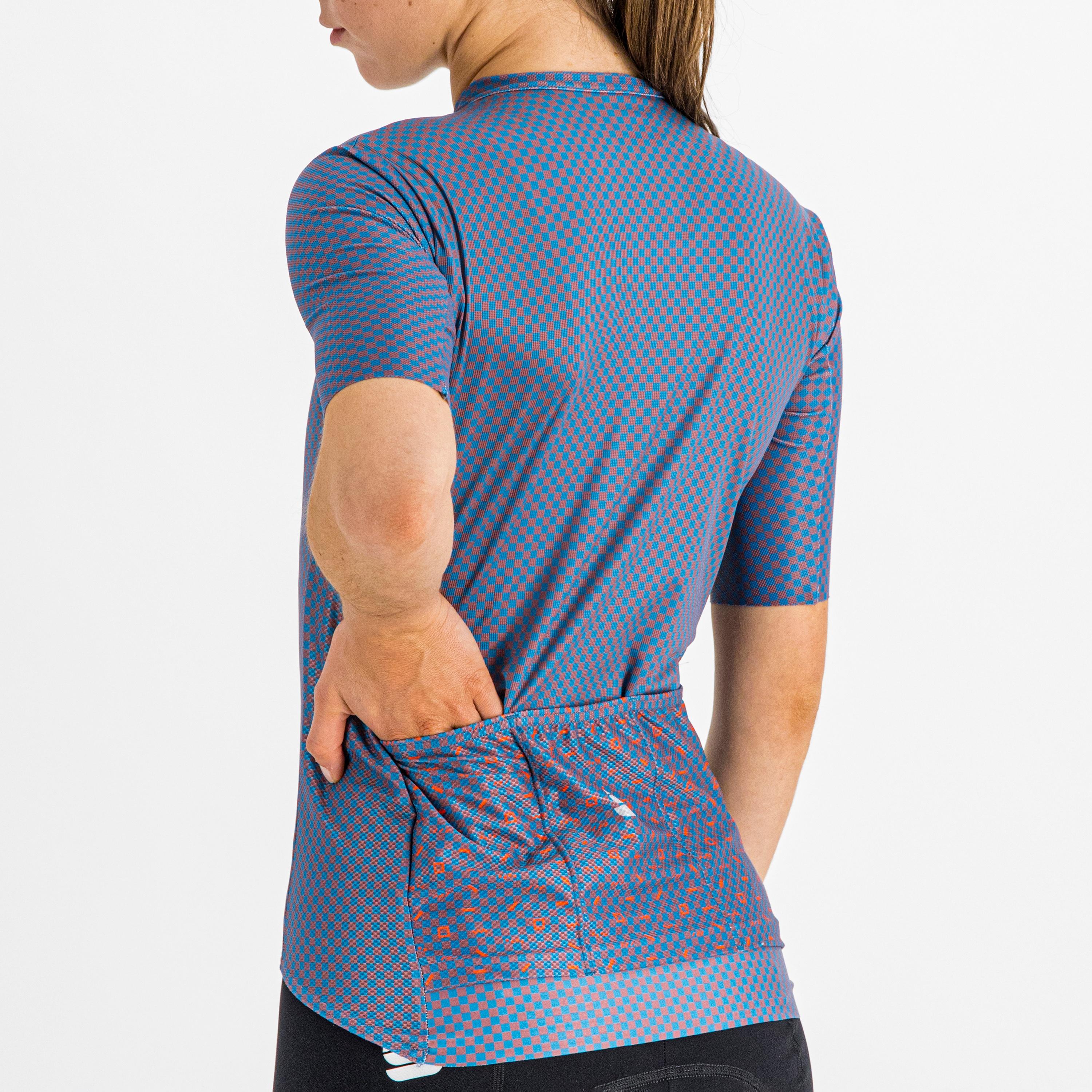 Checkmate w jersey - berry blue mauve - sportful