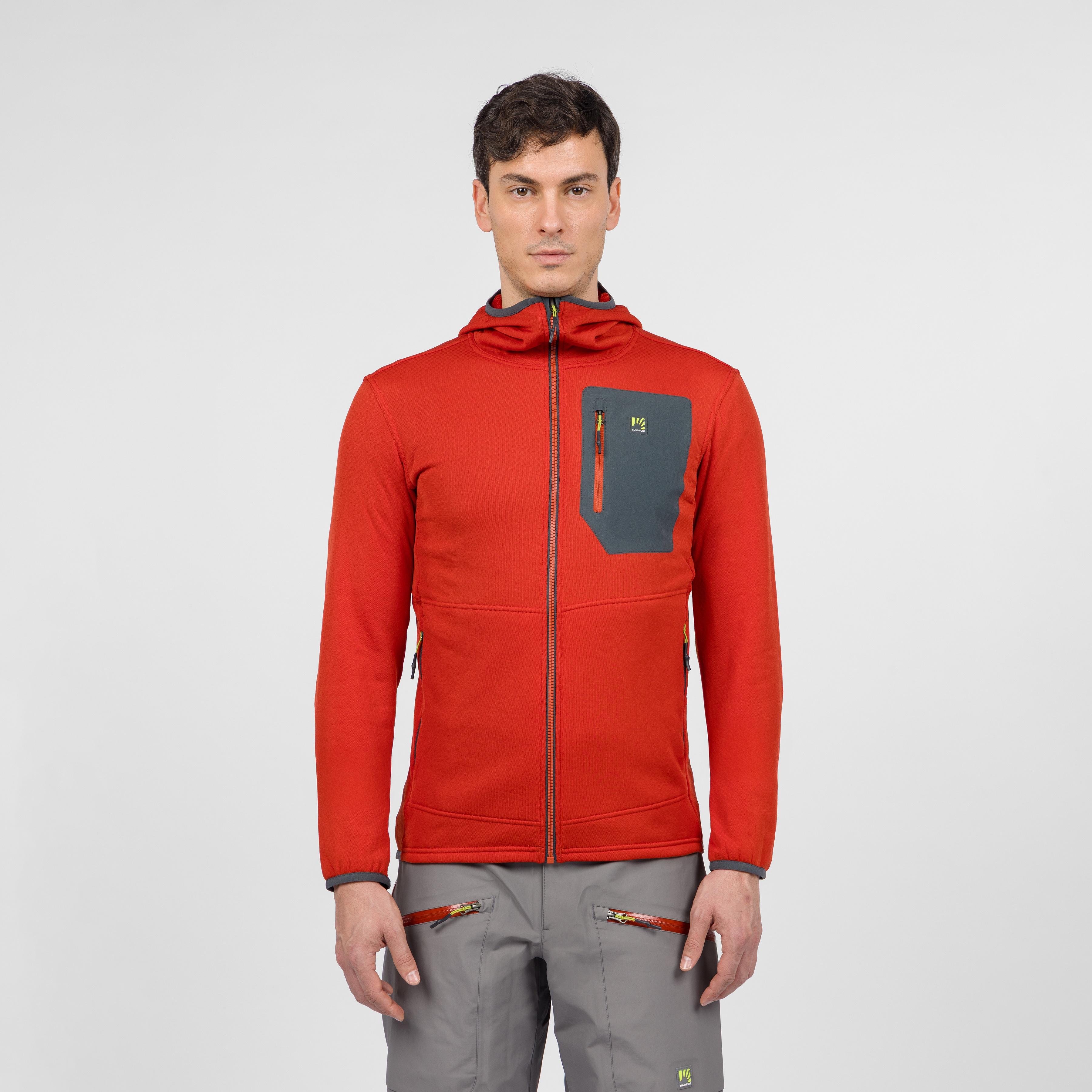 Antermoia hoodie fleece - fire - karpos