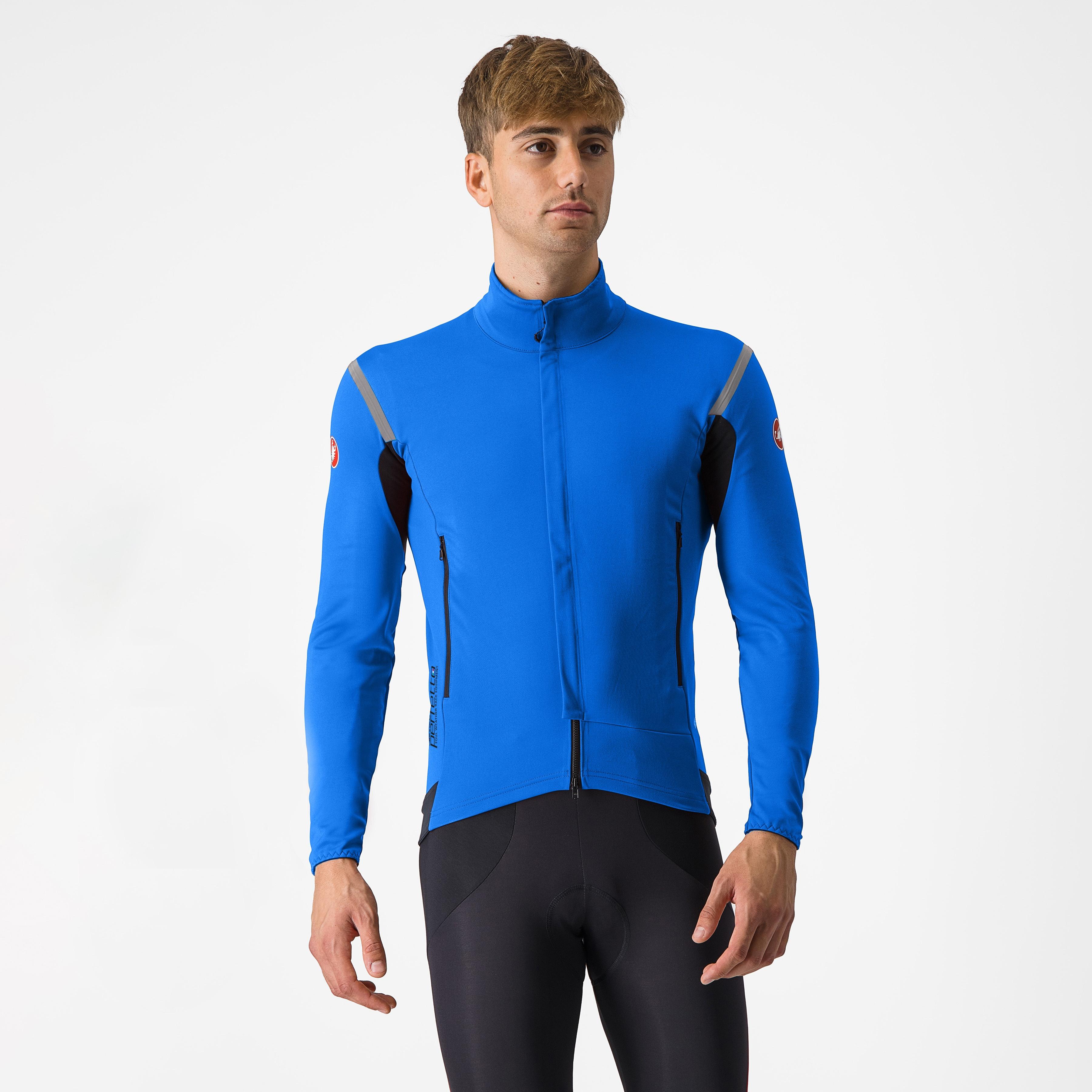 Perfetto ros 2 jacket - electric blue/silver reflex - castelli
