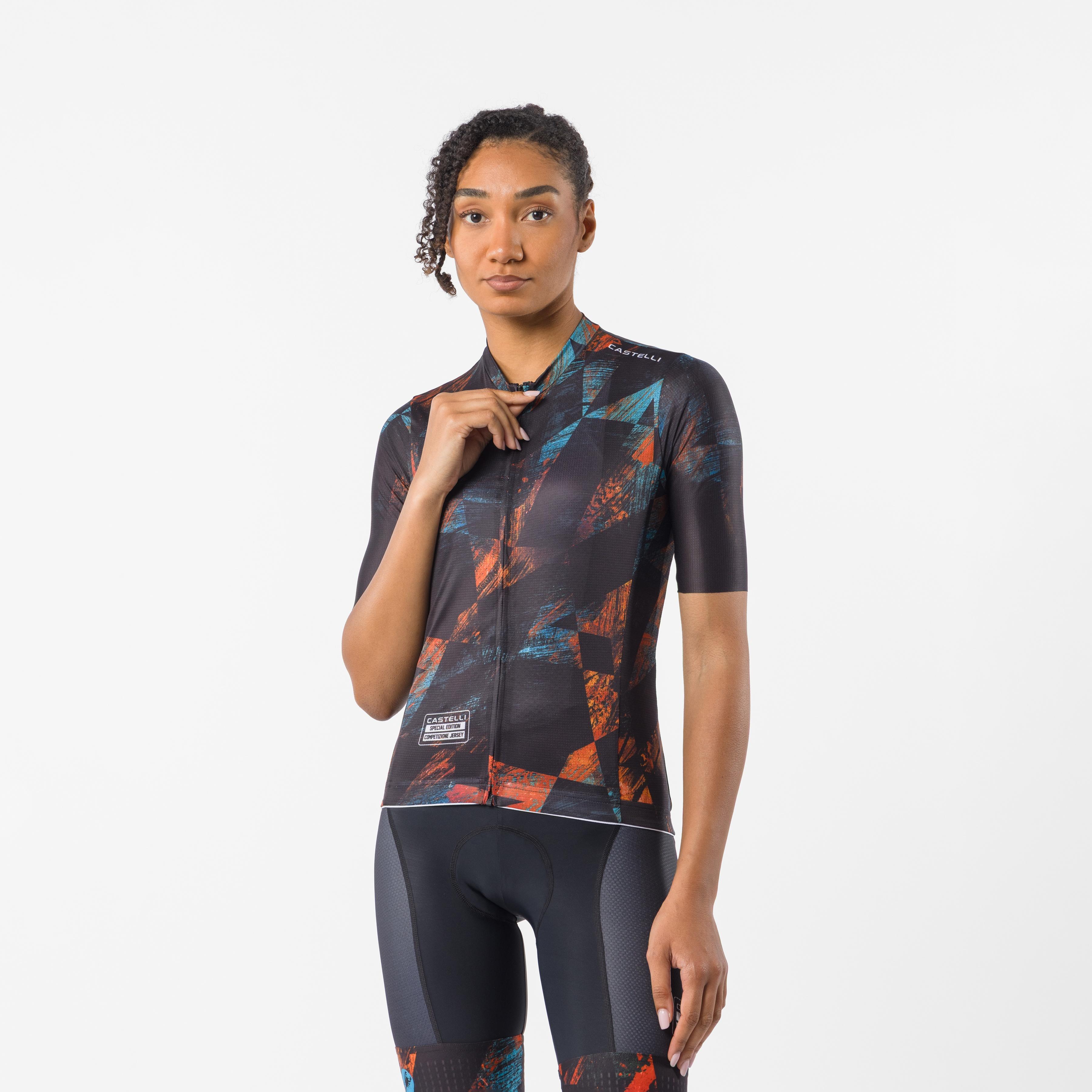 Photofinish competizione 4 w jersey - black zip - castelli