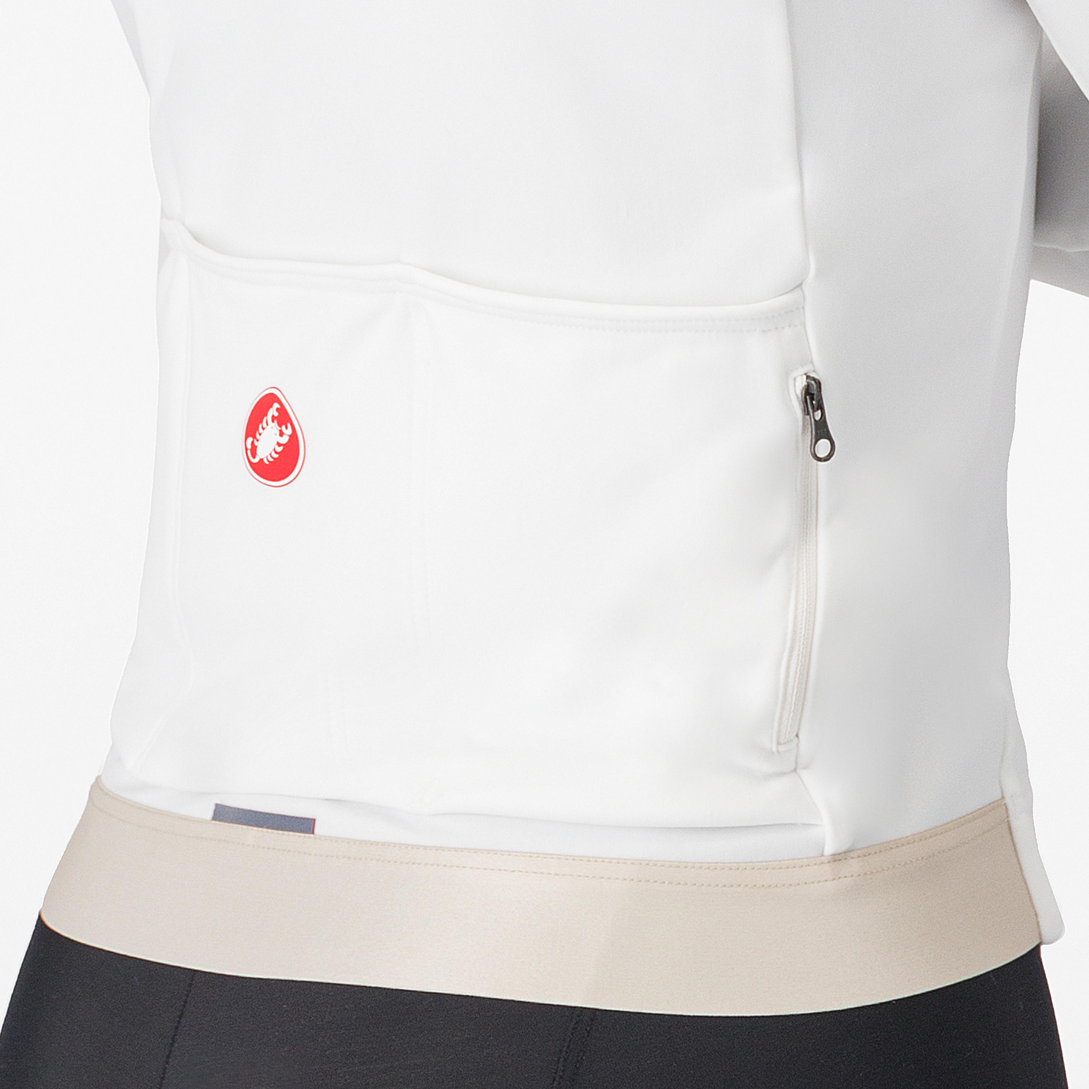 Espresso thermal w jersey - ivory/silver moon - castelli