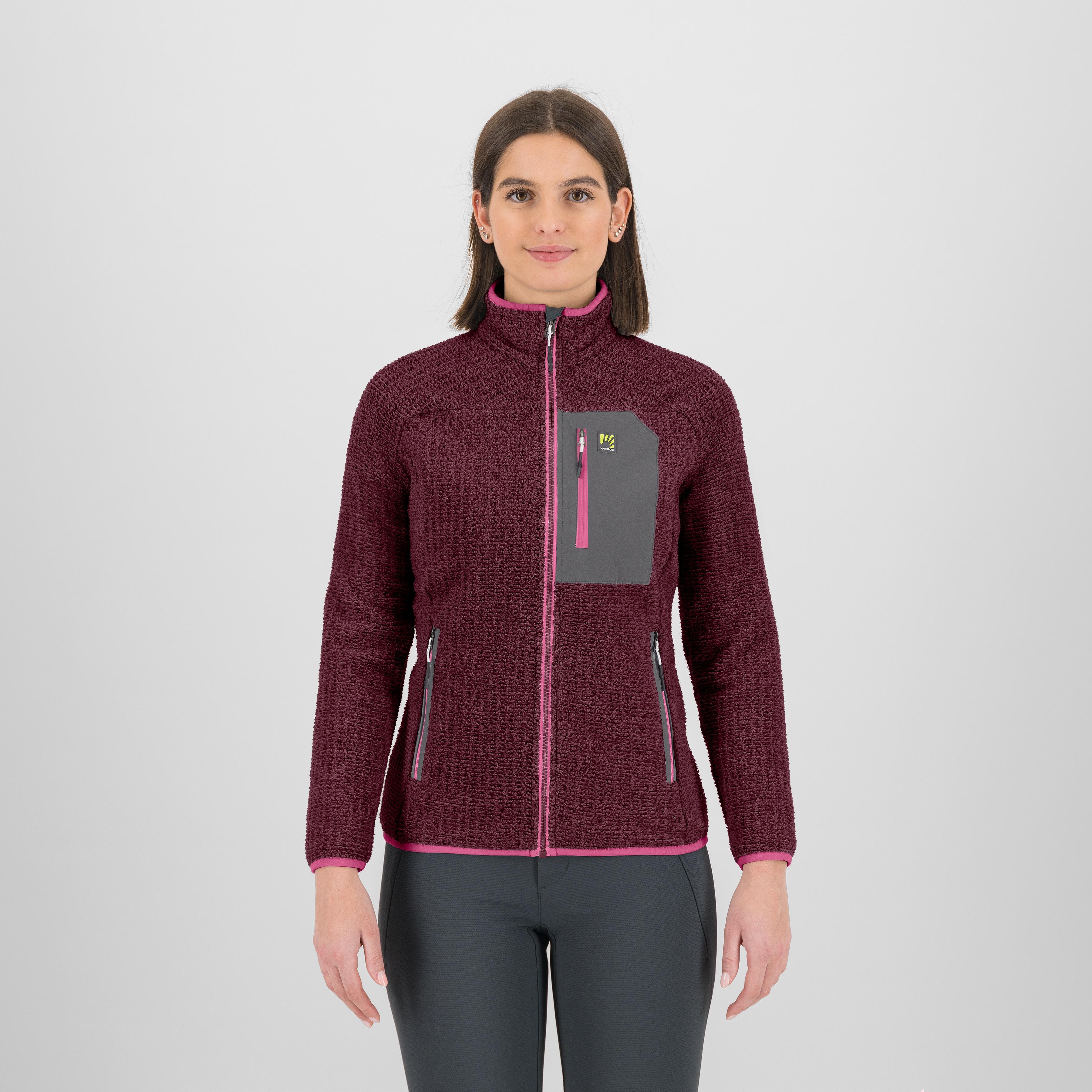 Rocchetta evo w fleece - crimson/smoked - karpos
