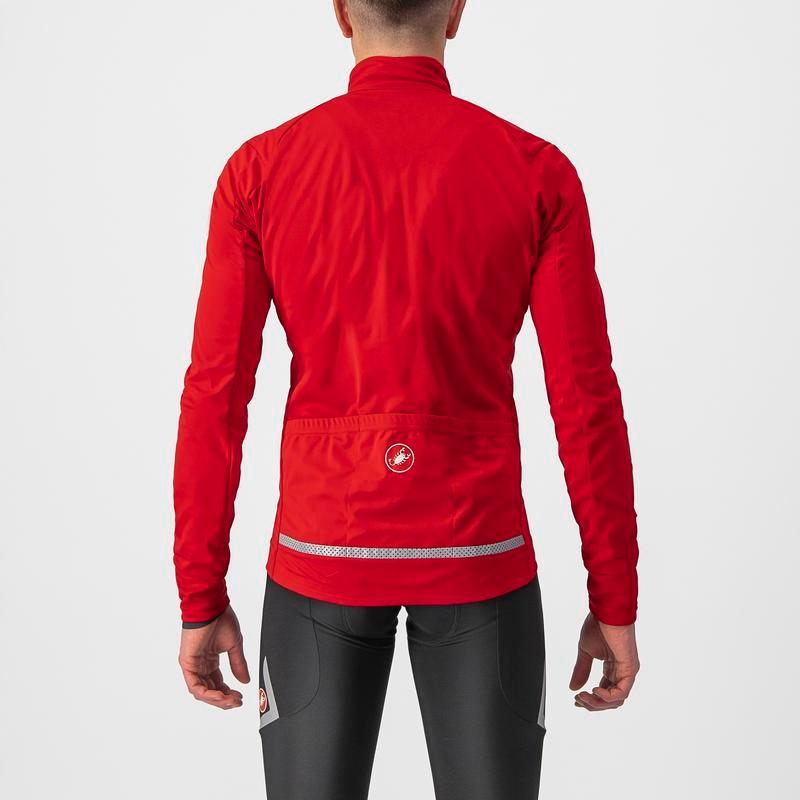 Go jacket - red/silver gray - castelli