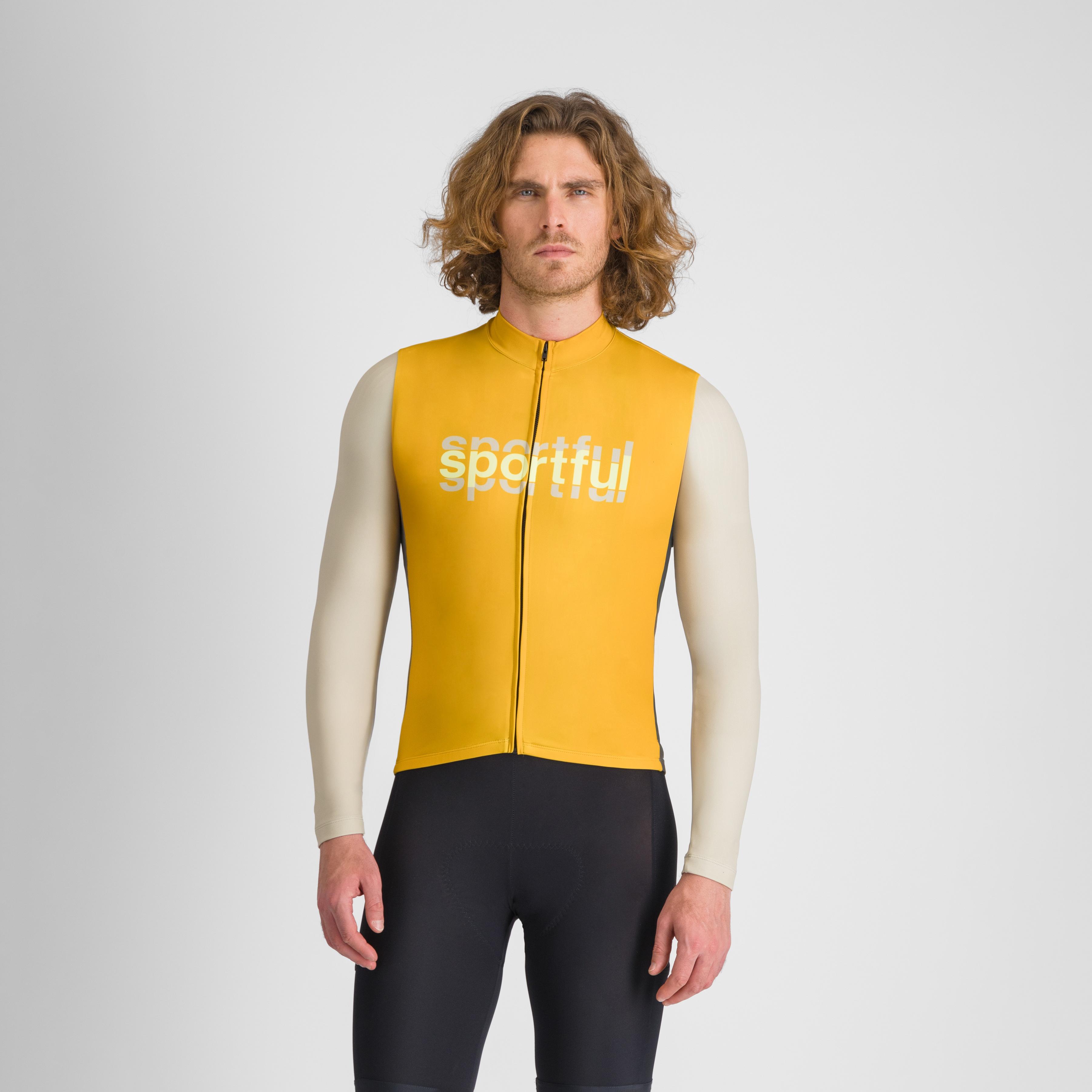 Supergiara logo thermal jersey - gold leaf - sportful