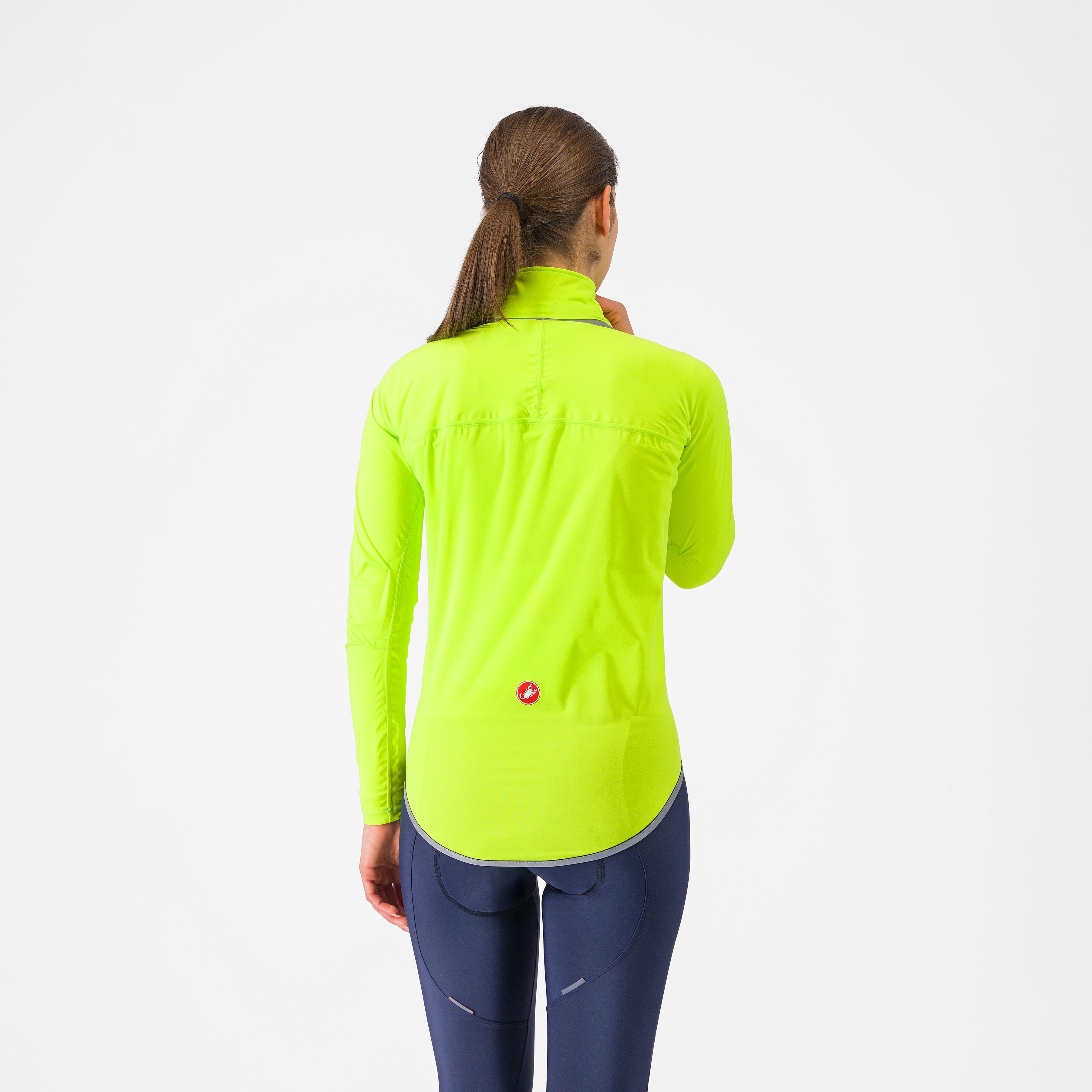 Ultra w rain cape - electric lime/silver reflex - castelli