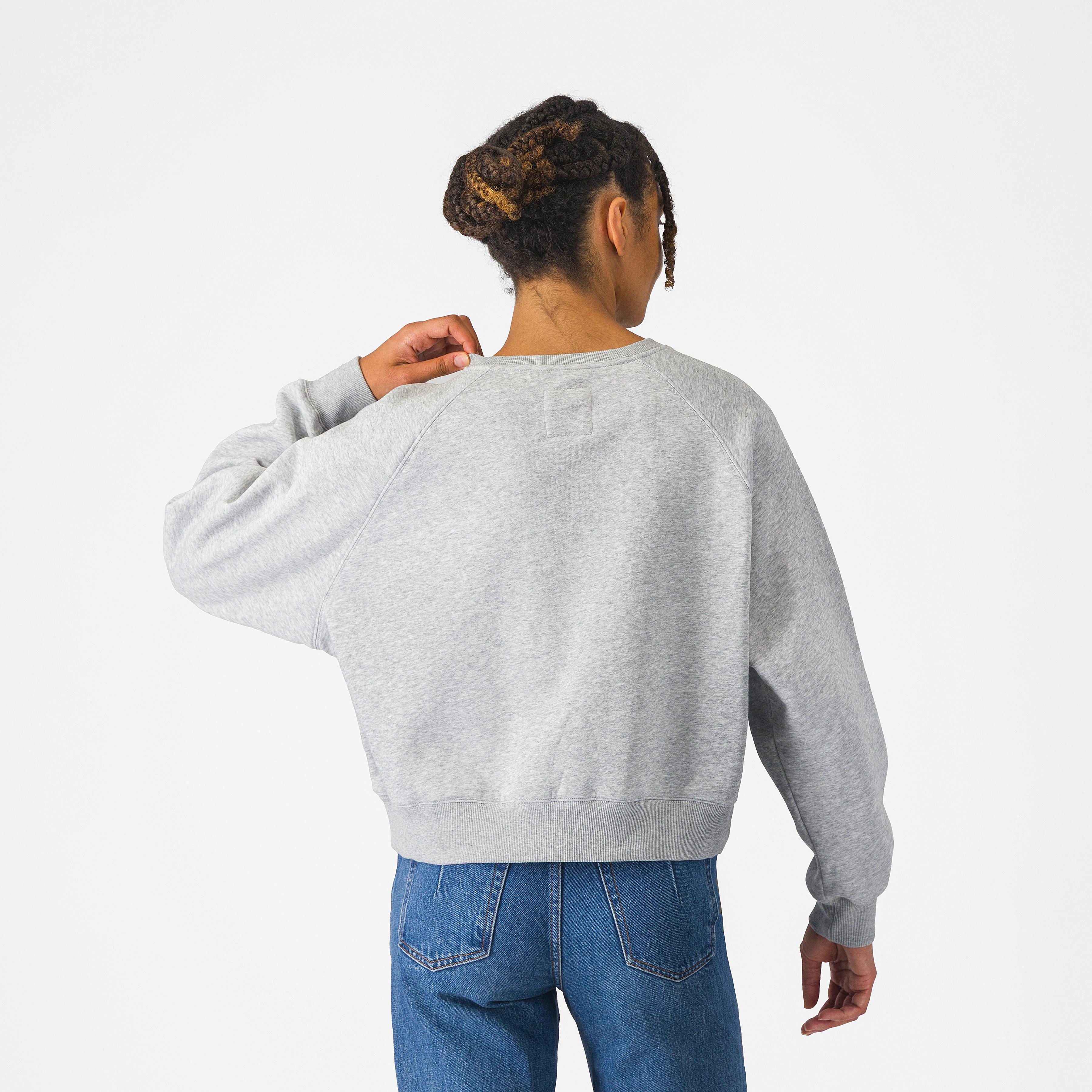 Logo w sweatshirt - melange gray - castelli
