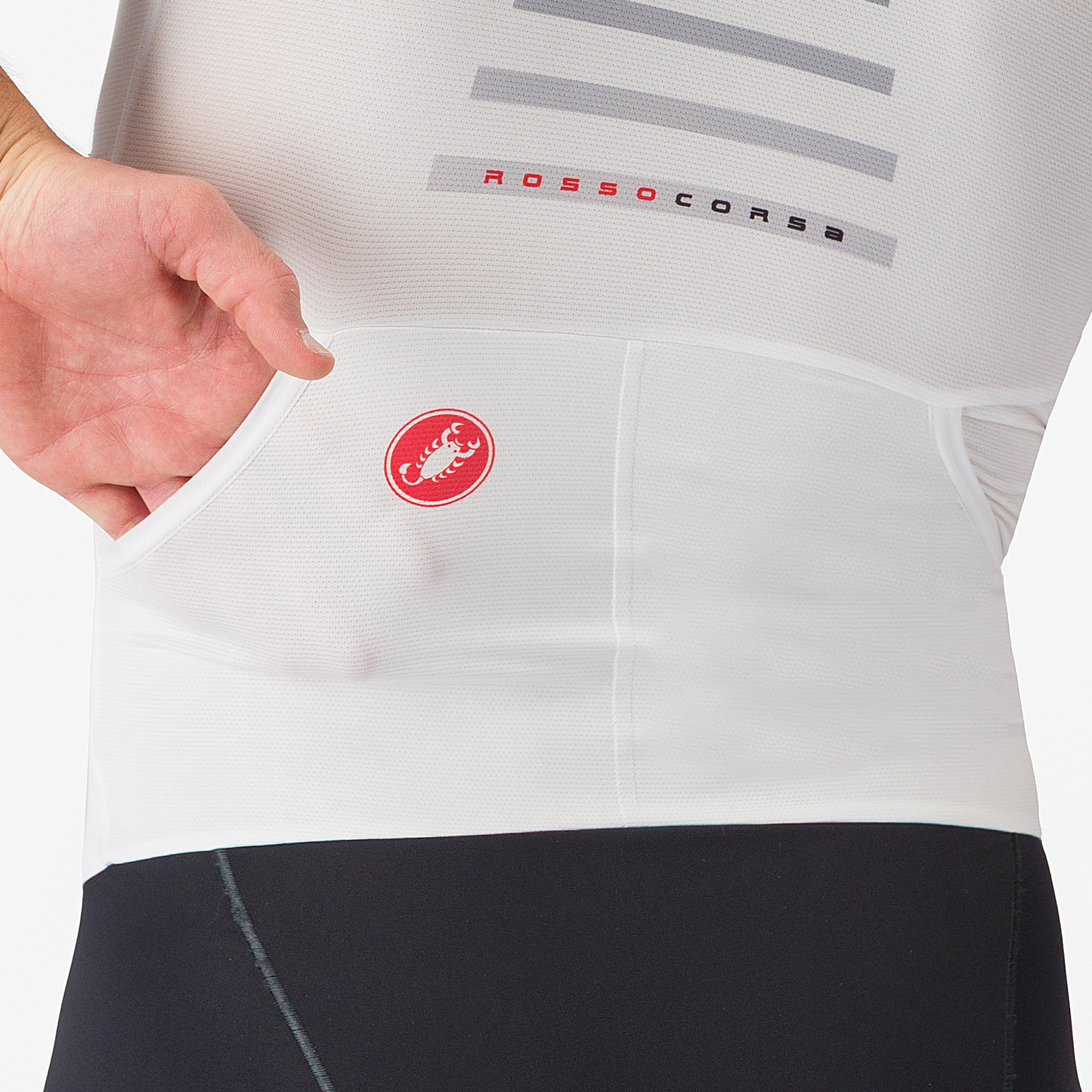 Free sanremo 3 suit short sleeve - white/black - castelli