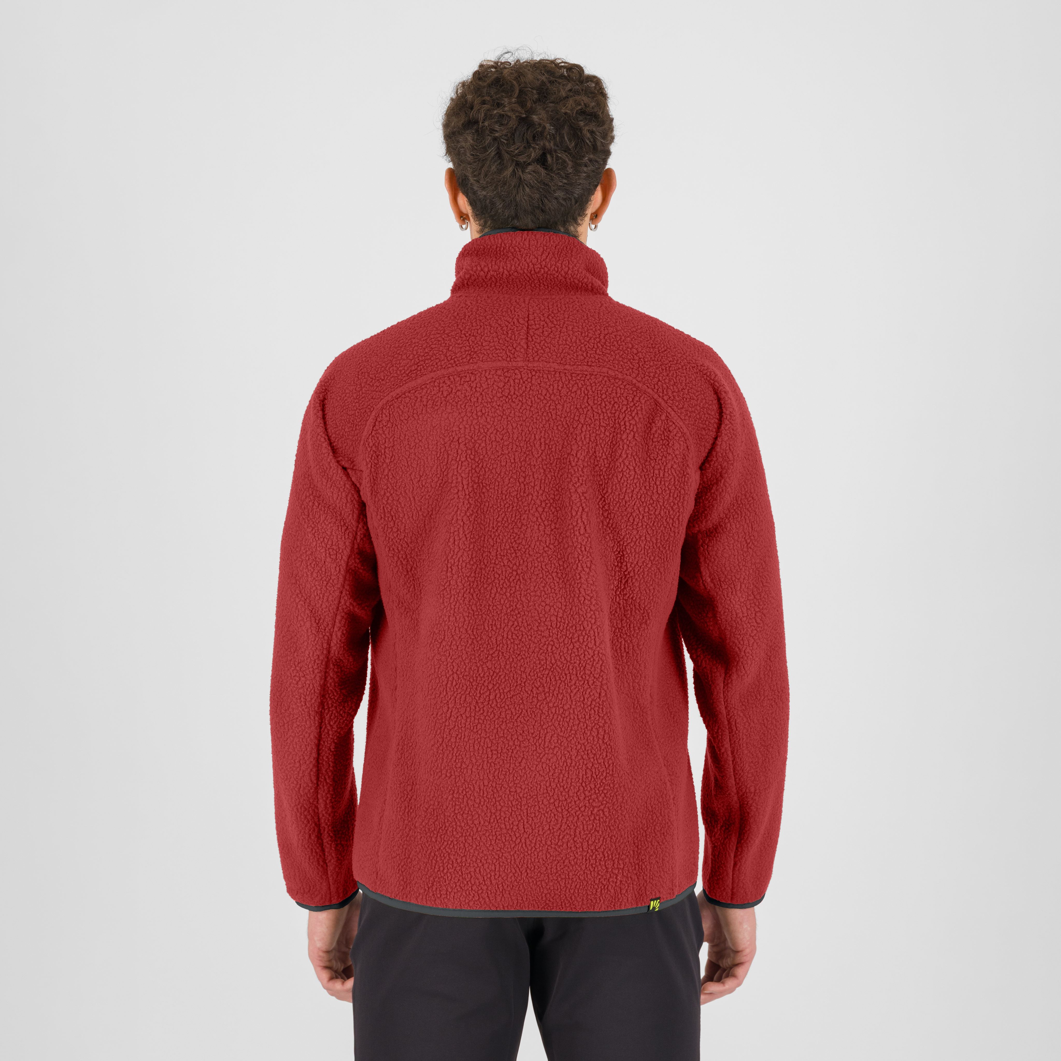 Moiazza retrò fleece - fire/woodl.gray - karpos