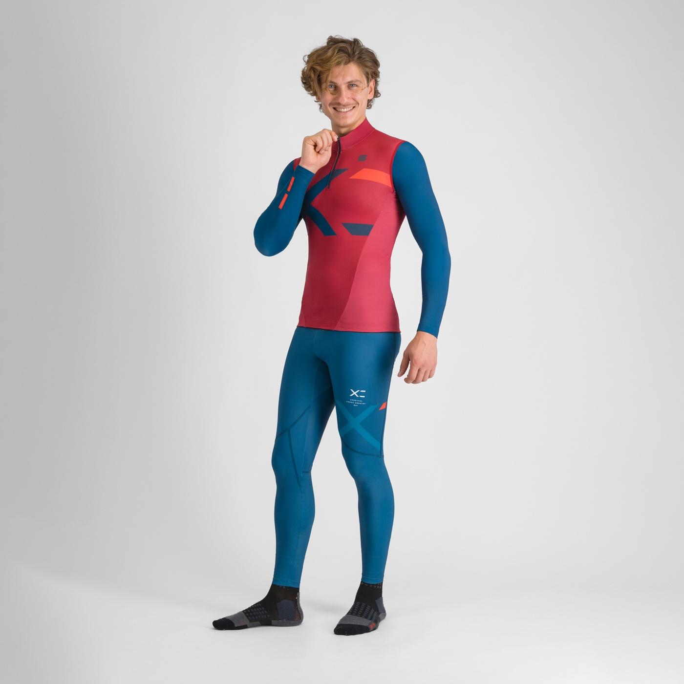 Squadra jersey - red rumba/teal blu - sportful