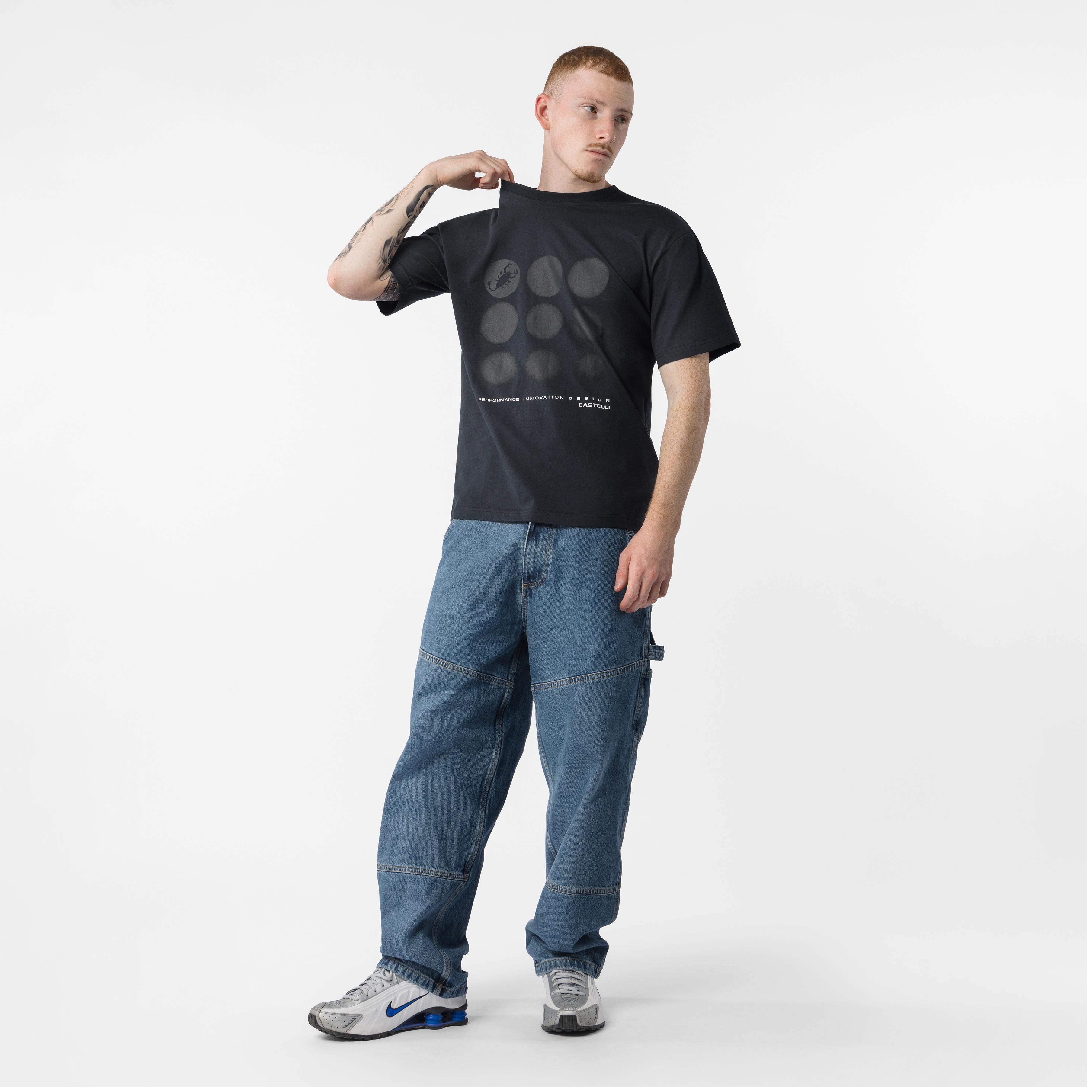 Dot logo tee - black - castelli