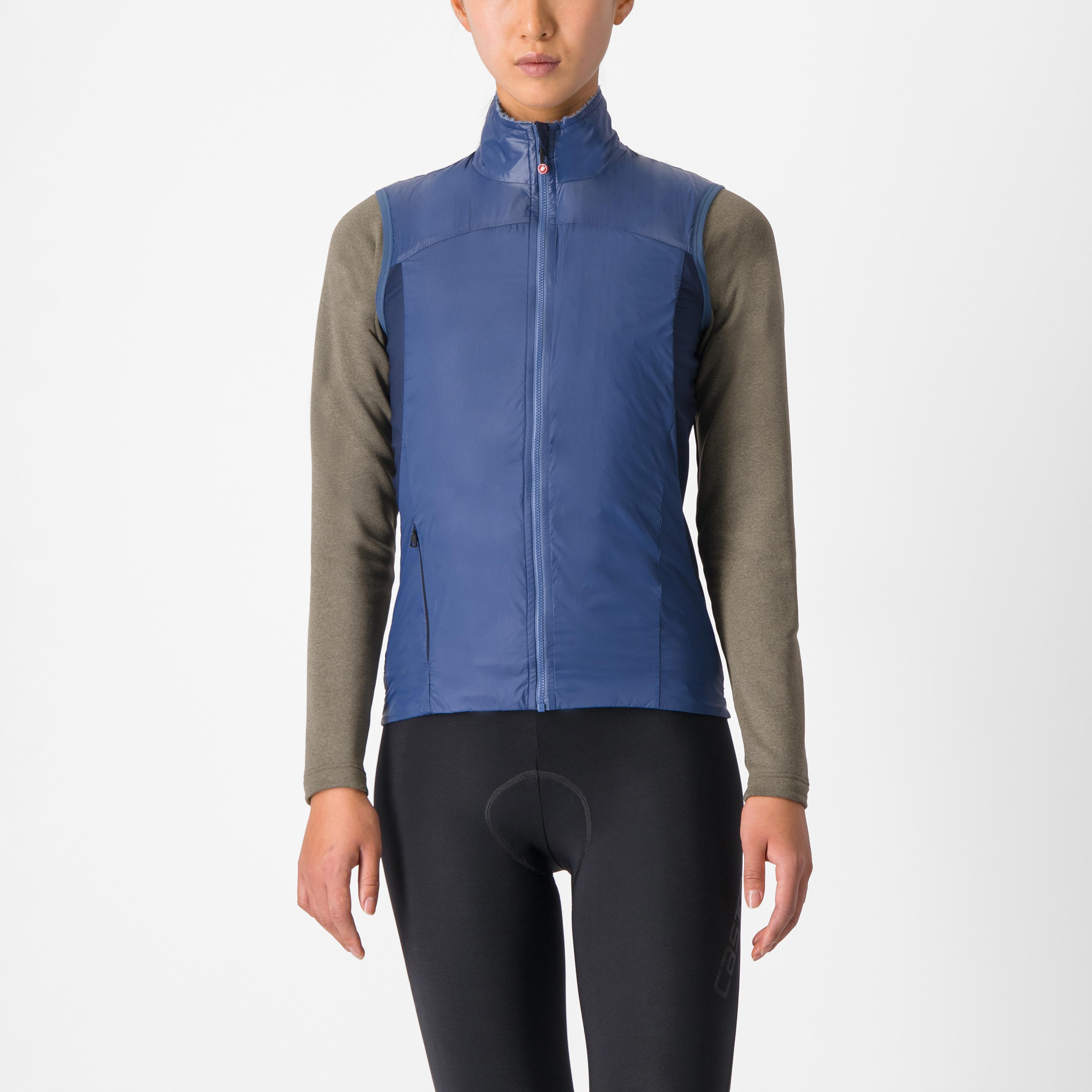 Unlimited w puffy vest - austin blue/sterling blue - castelli
