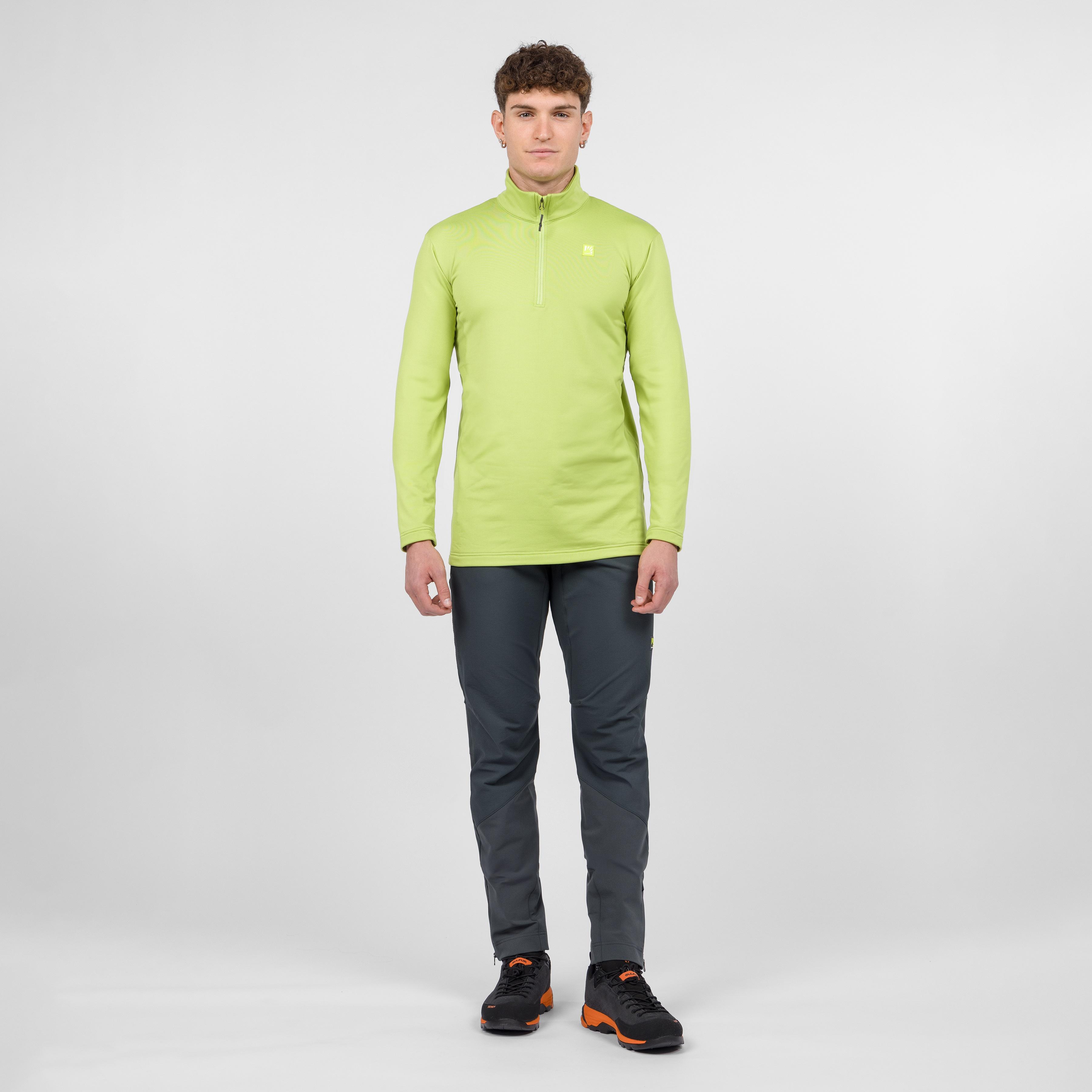 Pizzocco evo half zip fleece - dark citron - karpos