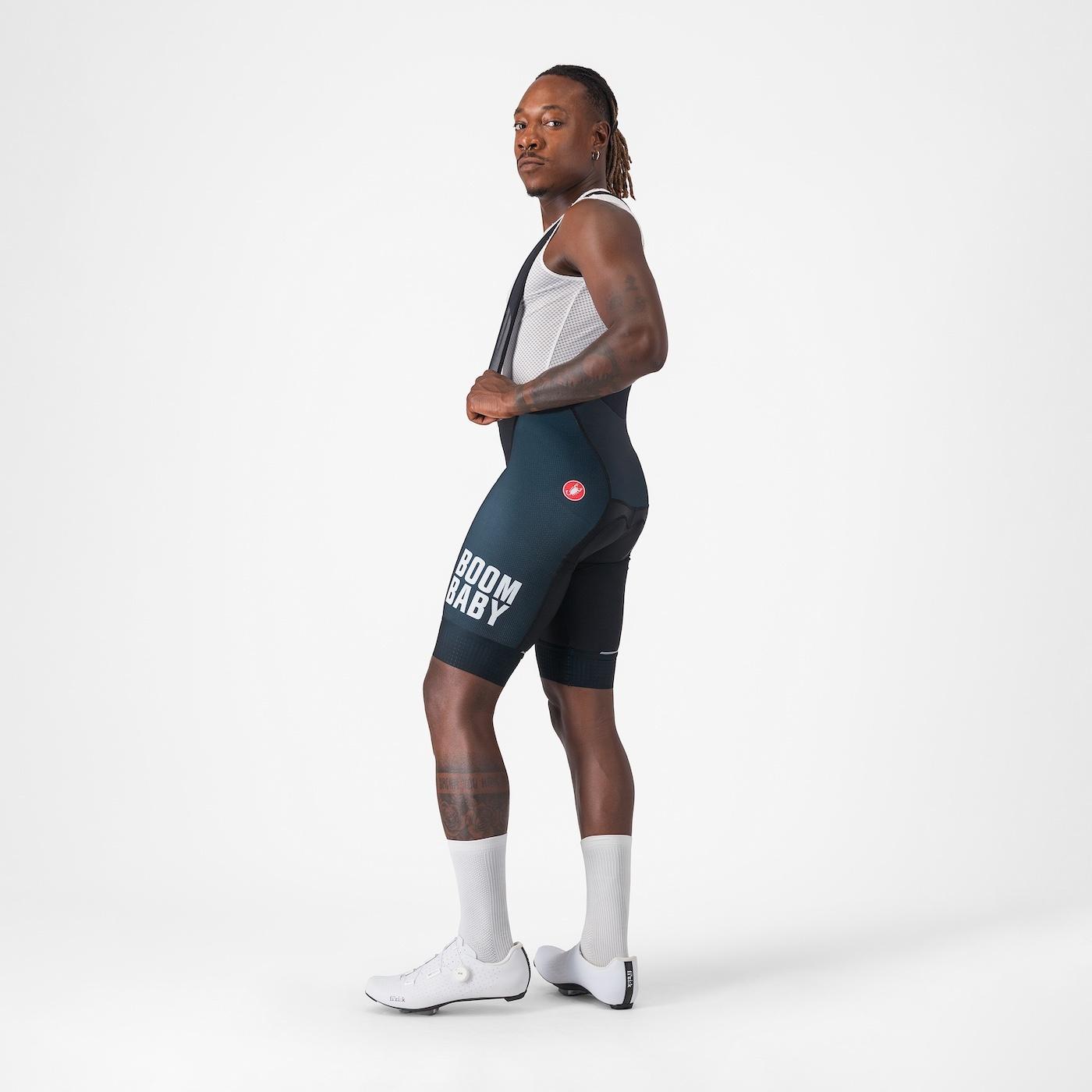 Boombaby 2 bibshort - blue/gold - castelli