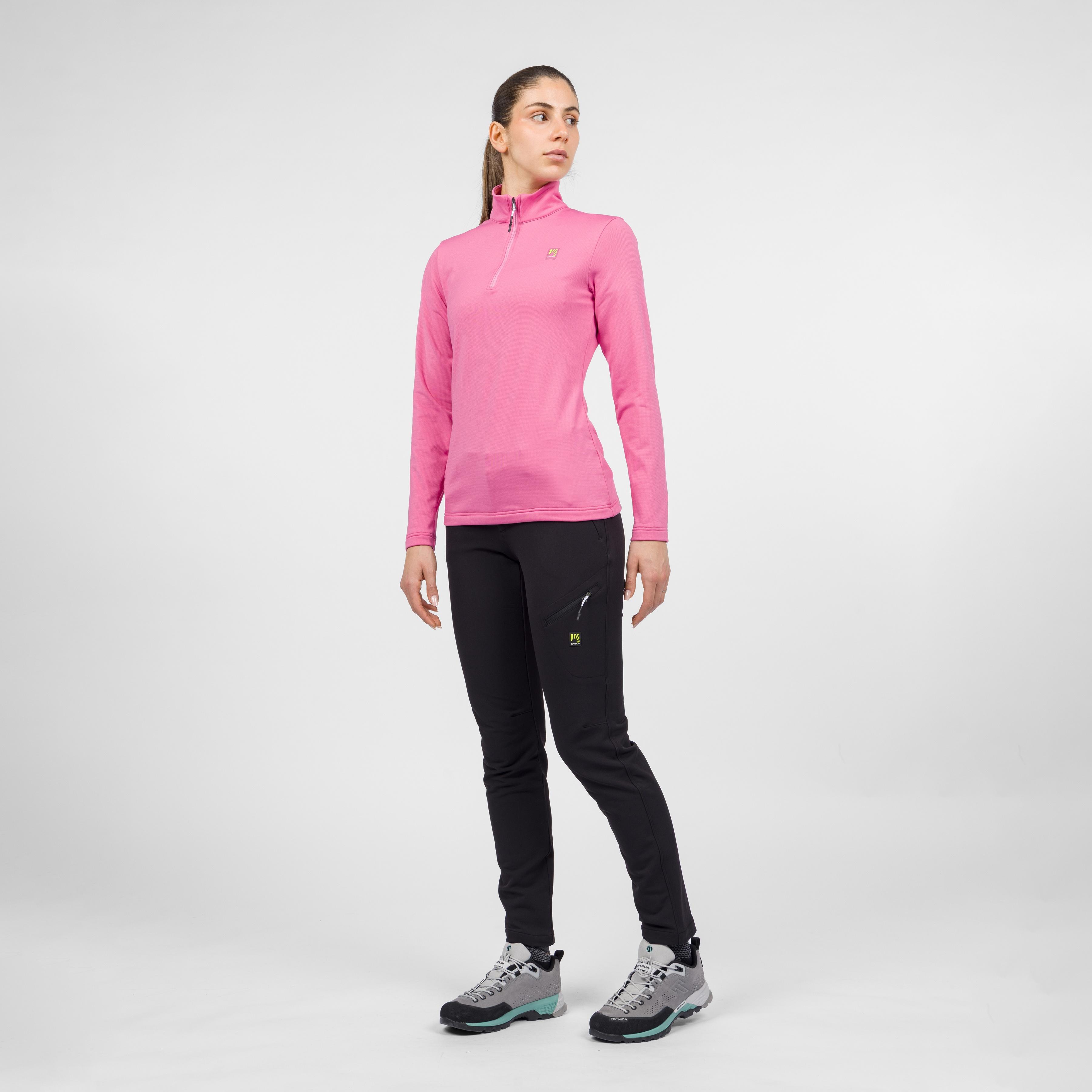 Pizzocco evo w half zip fleece - pink power - karpos