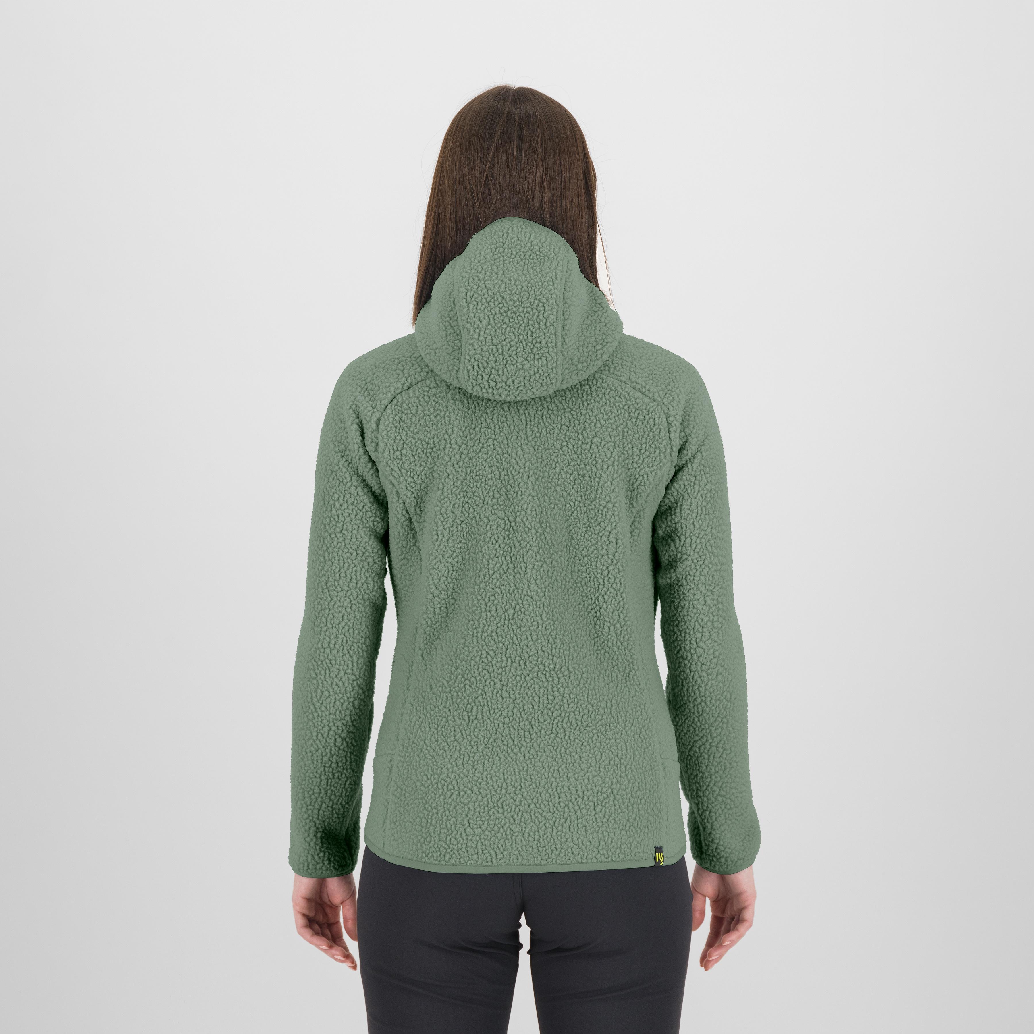 Moiazza retrò hoodie w fleece - hedge - karpos