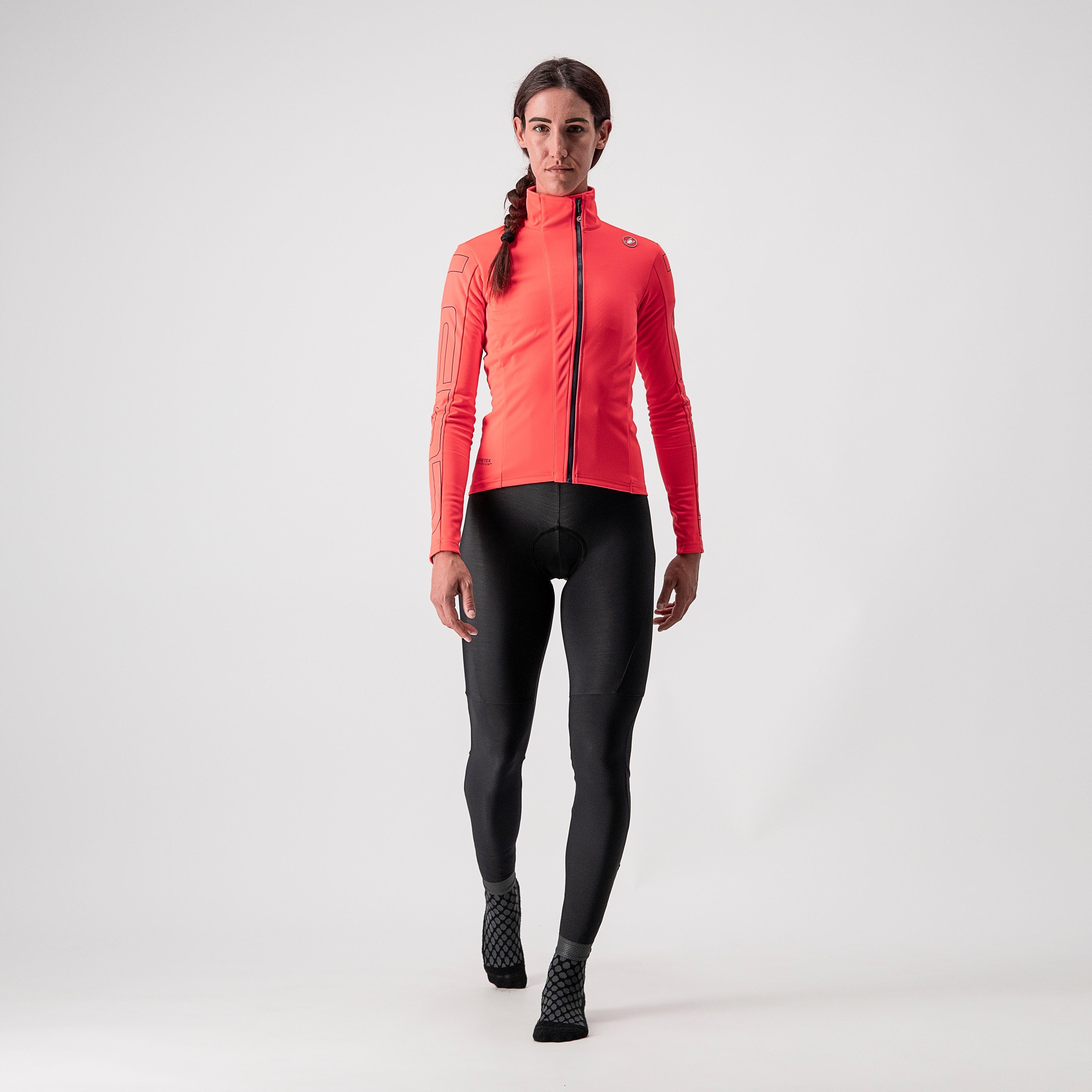 Transition w jacket - brilliant pink/dark steel blue - castelli