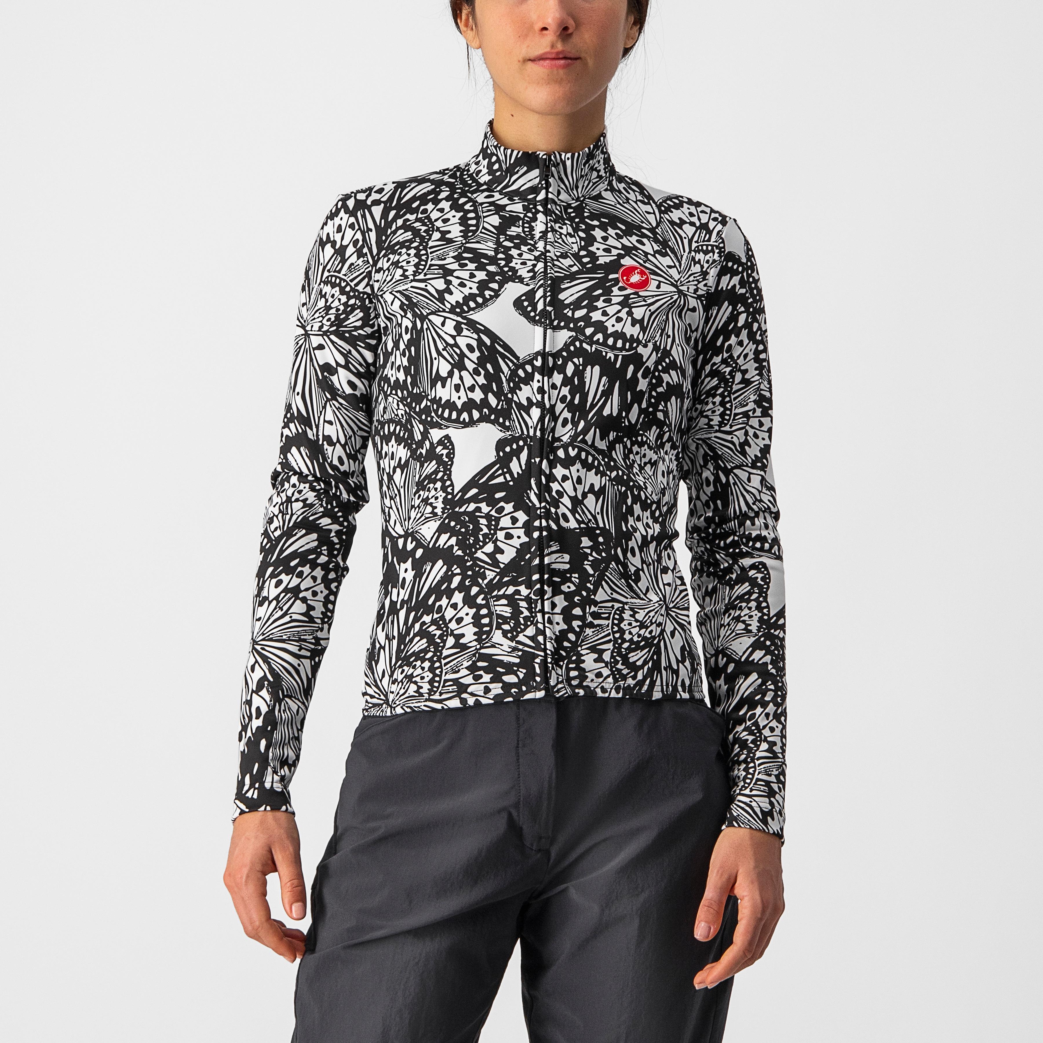 Unlimited w thermal jersey - black/white - castelli