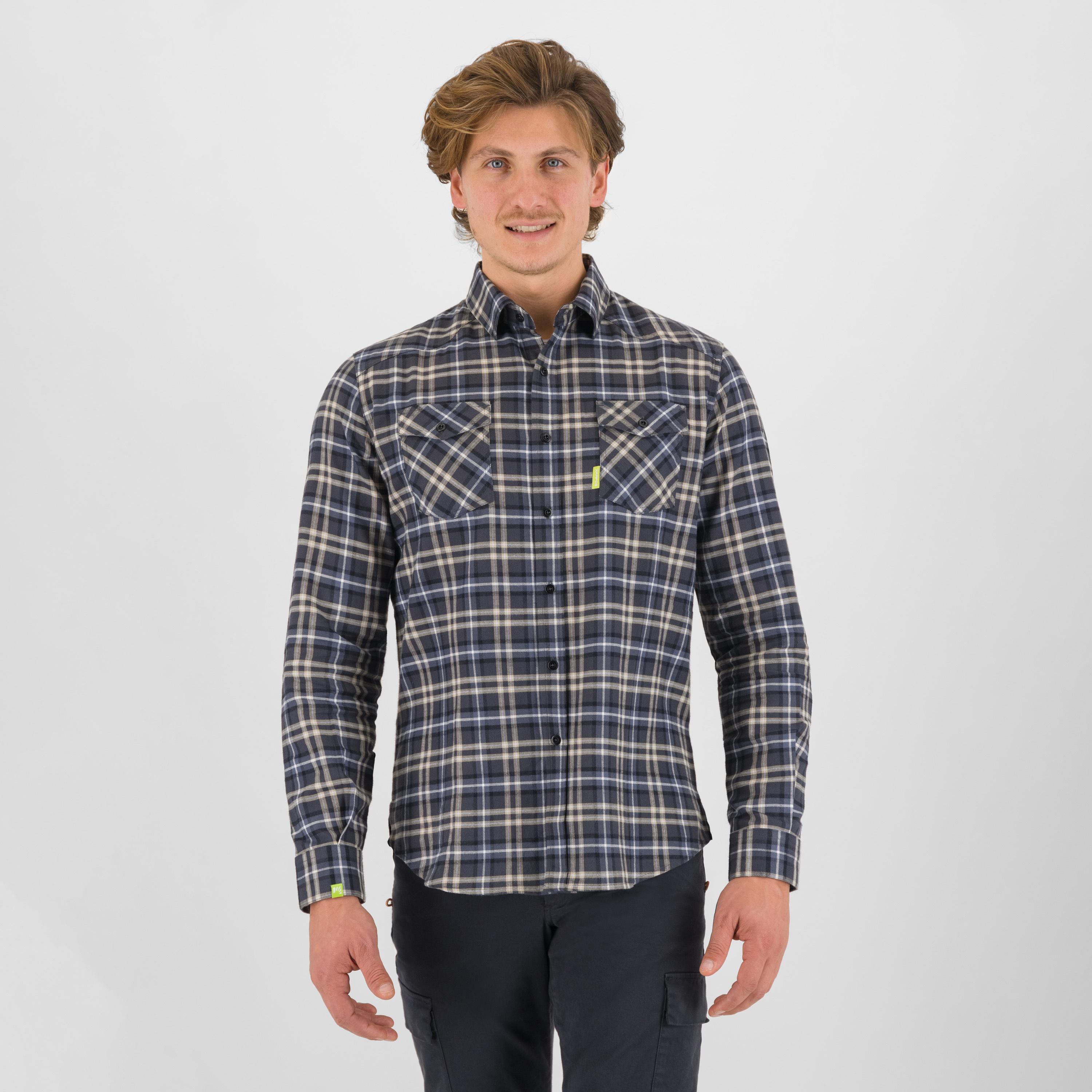 Martora winter shirt - woodl.gray/ombre blue - karpos