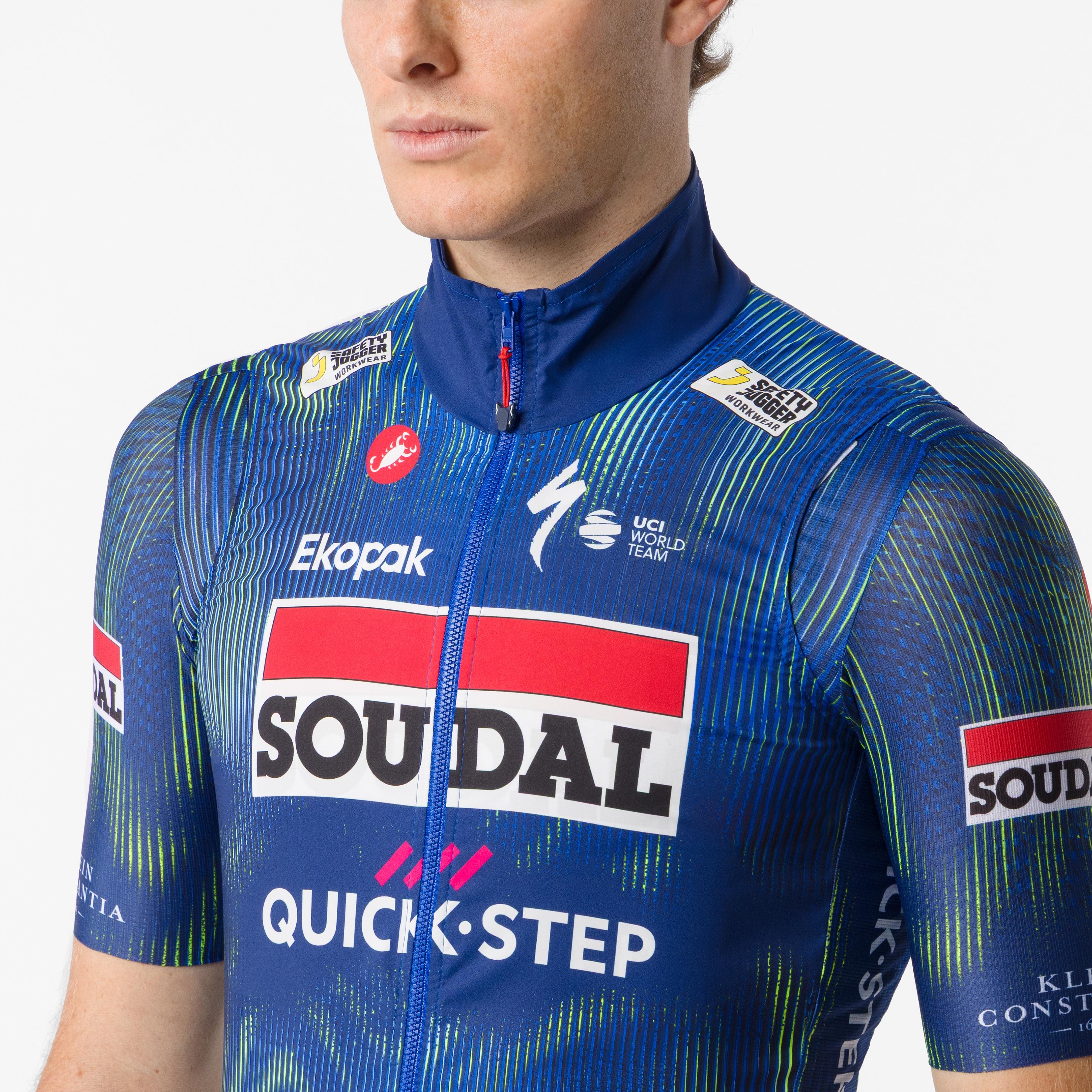 Pro wind vest - blue/electric lime - castelli