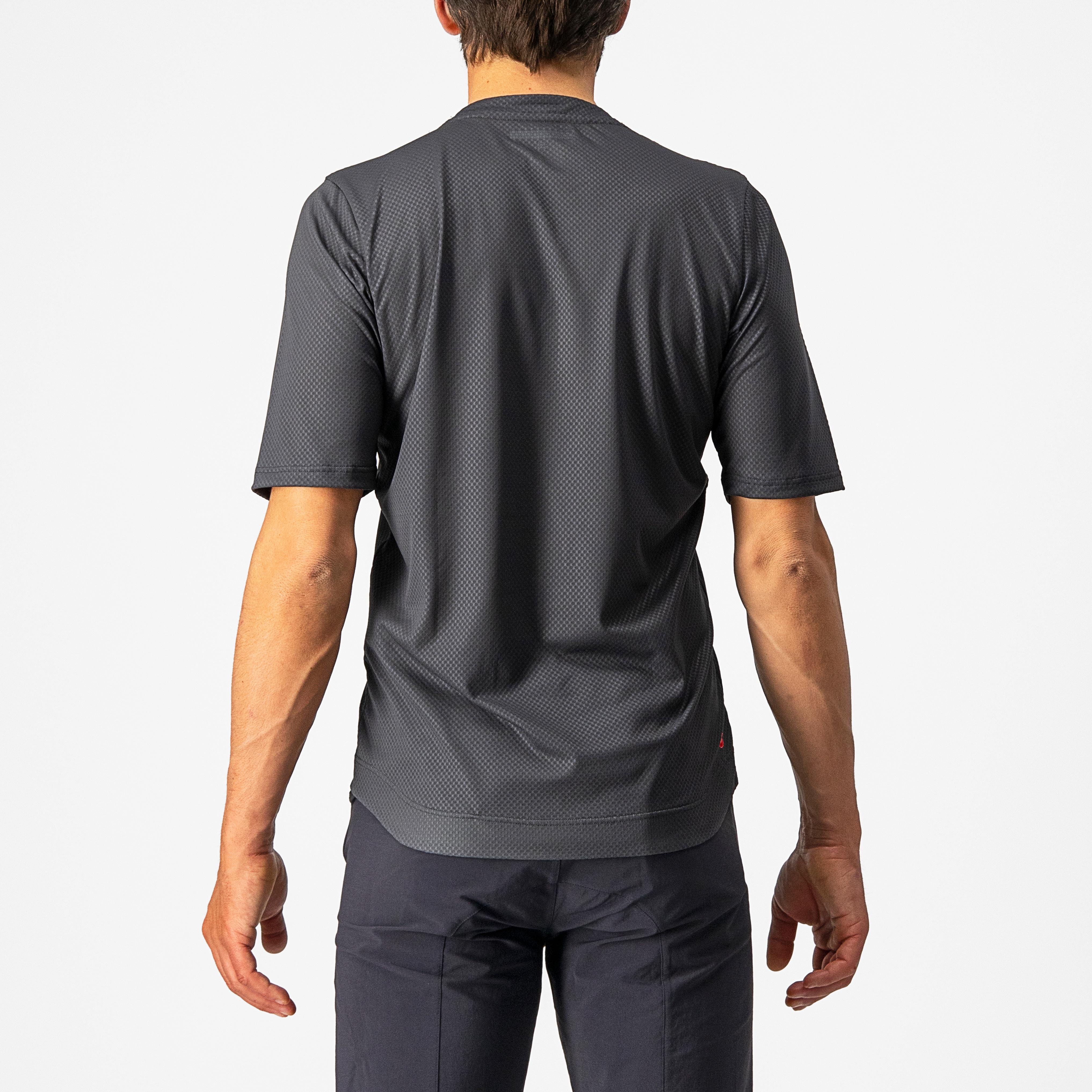 Trail tech tee - dark gray/black-electric lime - castelli