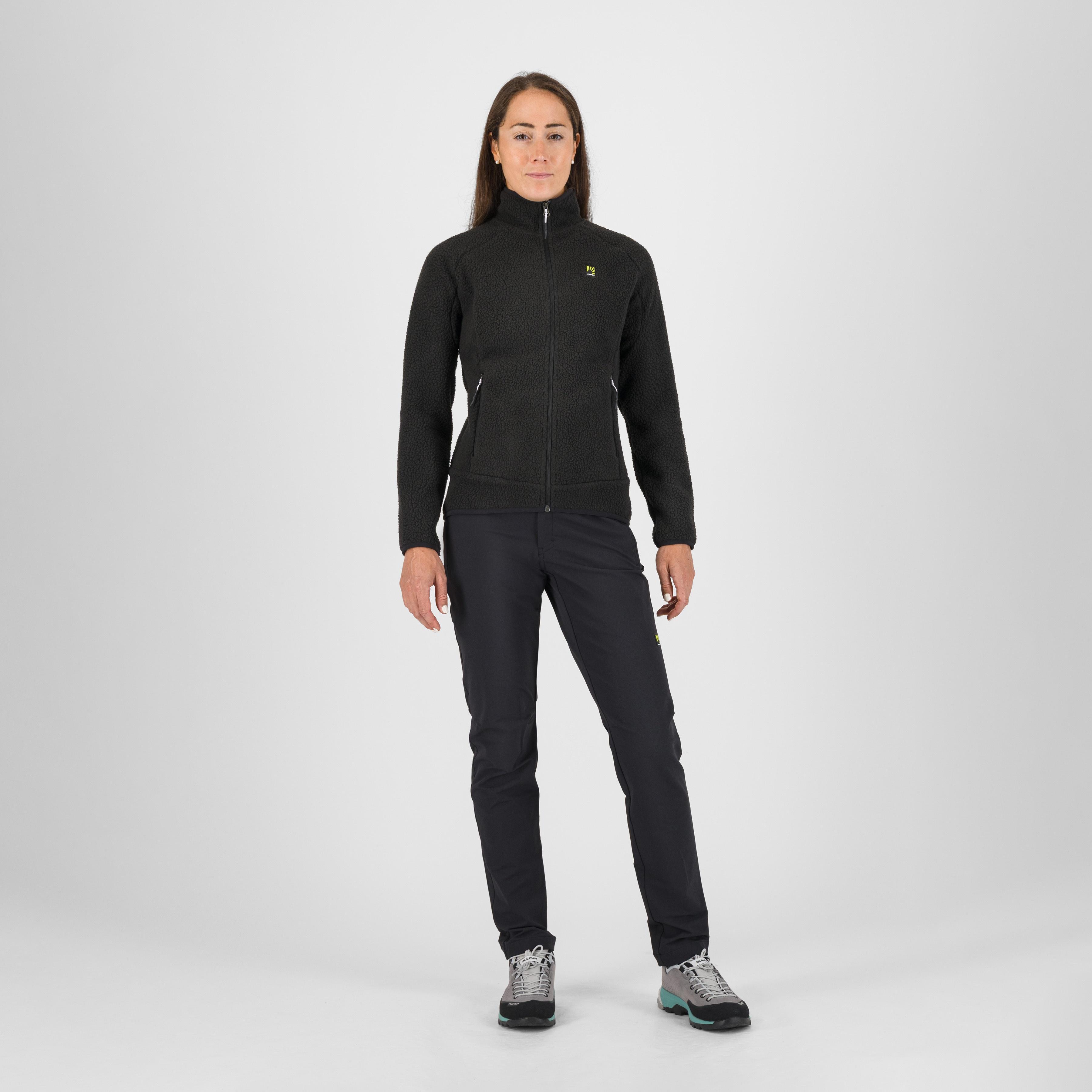 Moiazza retrò w fleece - black - karpos