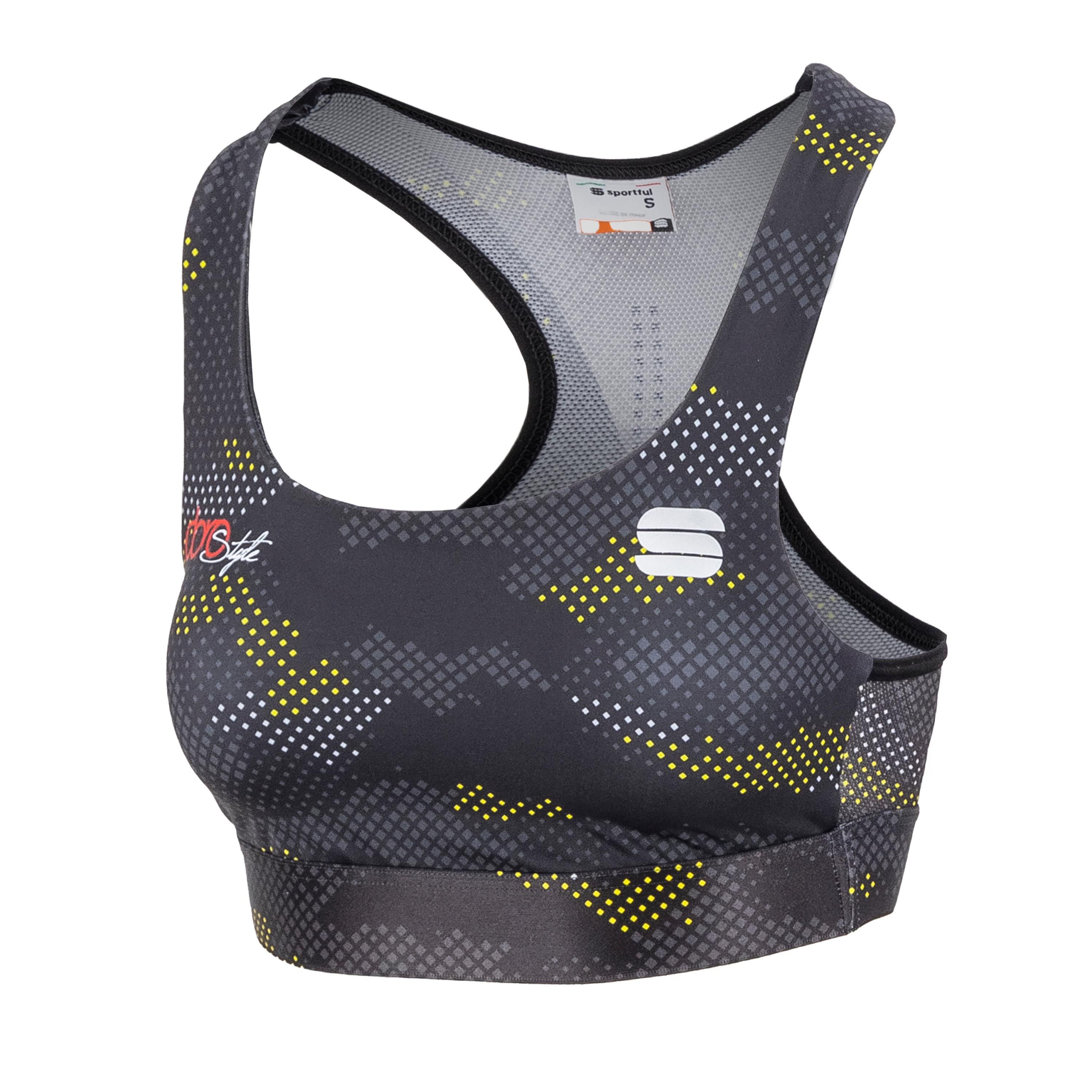 Doro cardio bra - dark grey/yellow - sportful