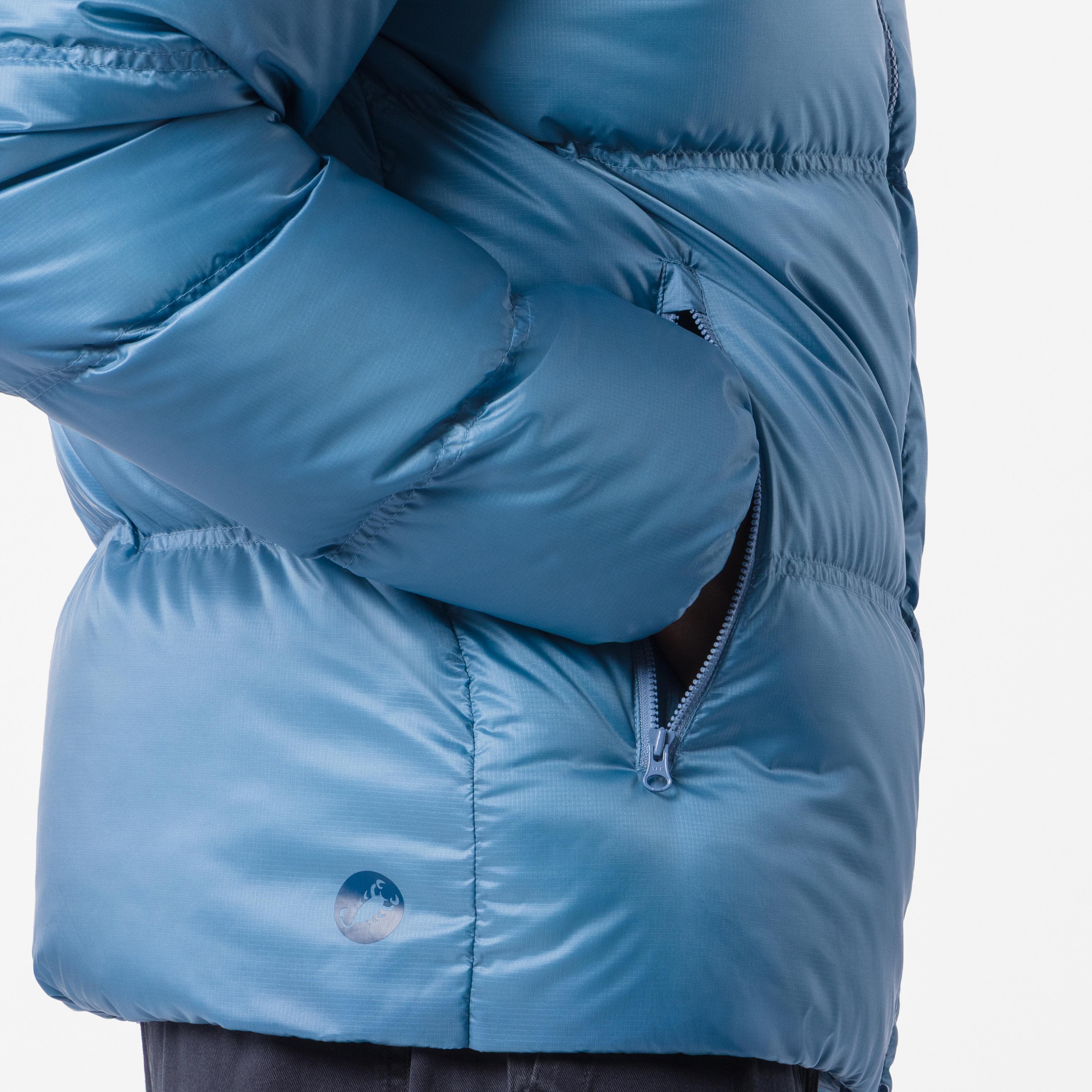 Down puffer jacket - metallic blue - castelli