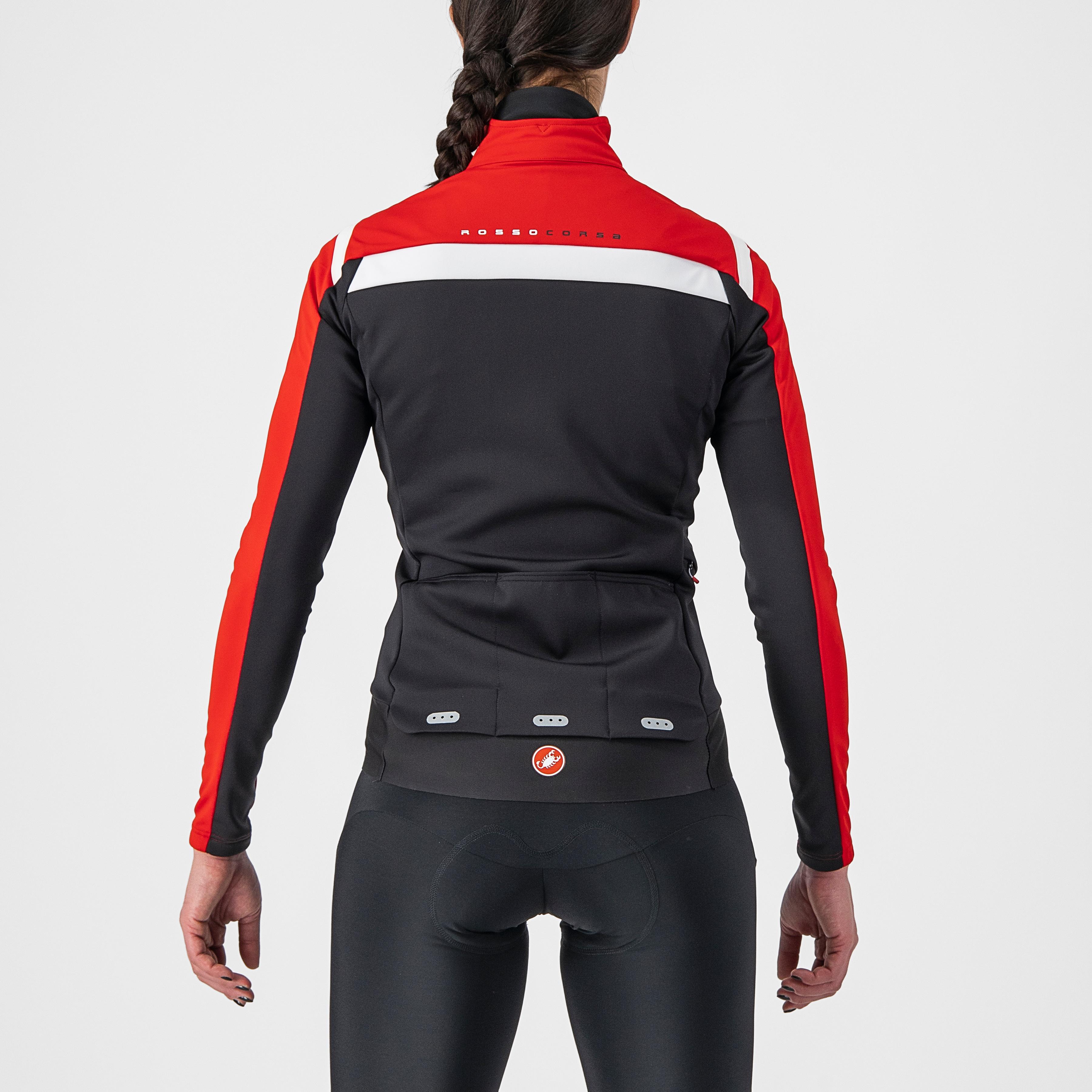 Alpha ros 2 w light jacket - red/black-white - castelli