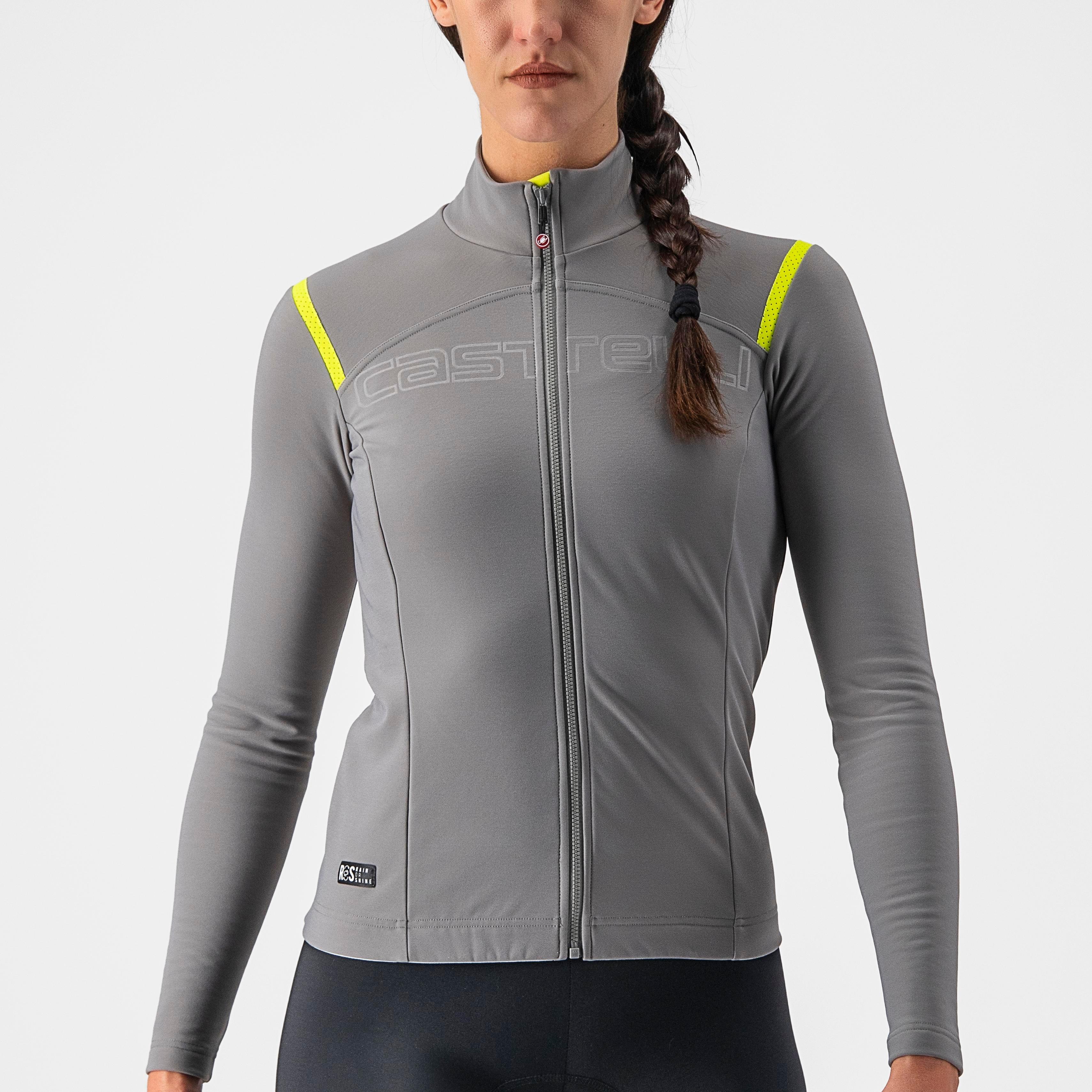 Tutto nano ros w jersey - nickel gray/yellow fluo - castelli
