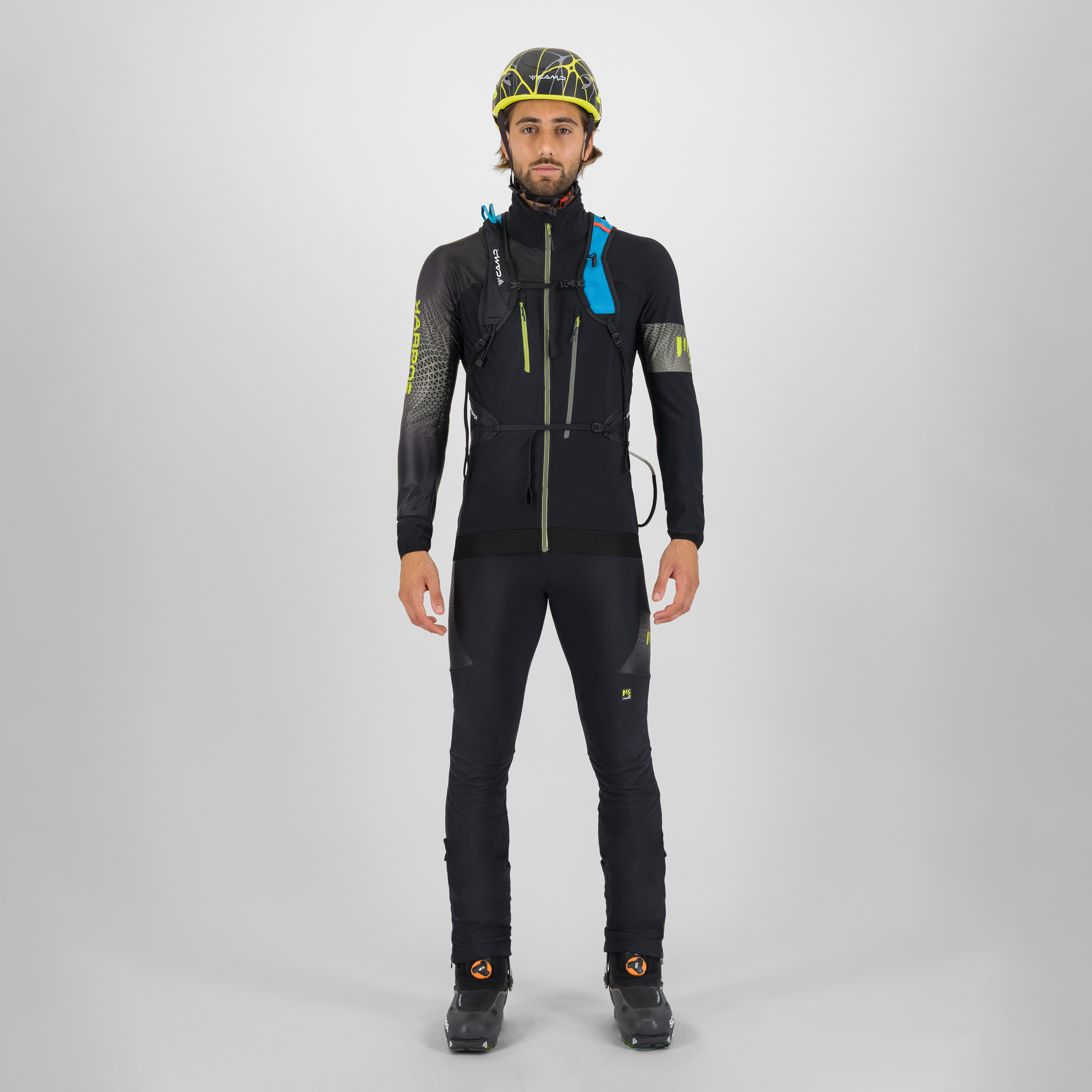 Alagna 2.0 jacket - black/castor/dark citron - karpos