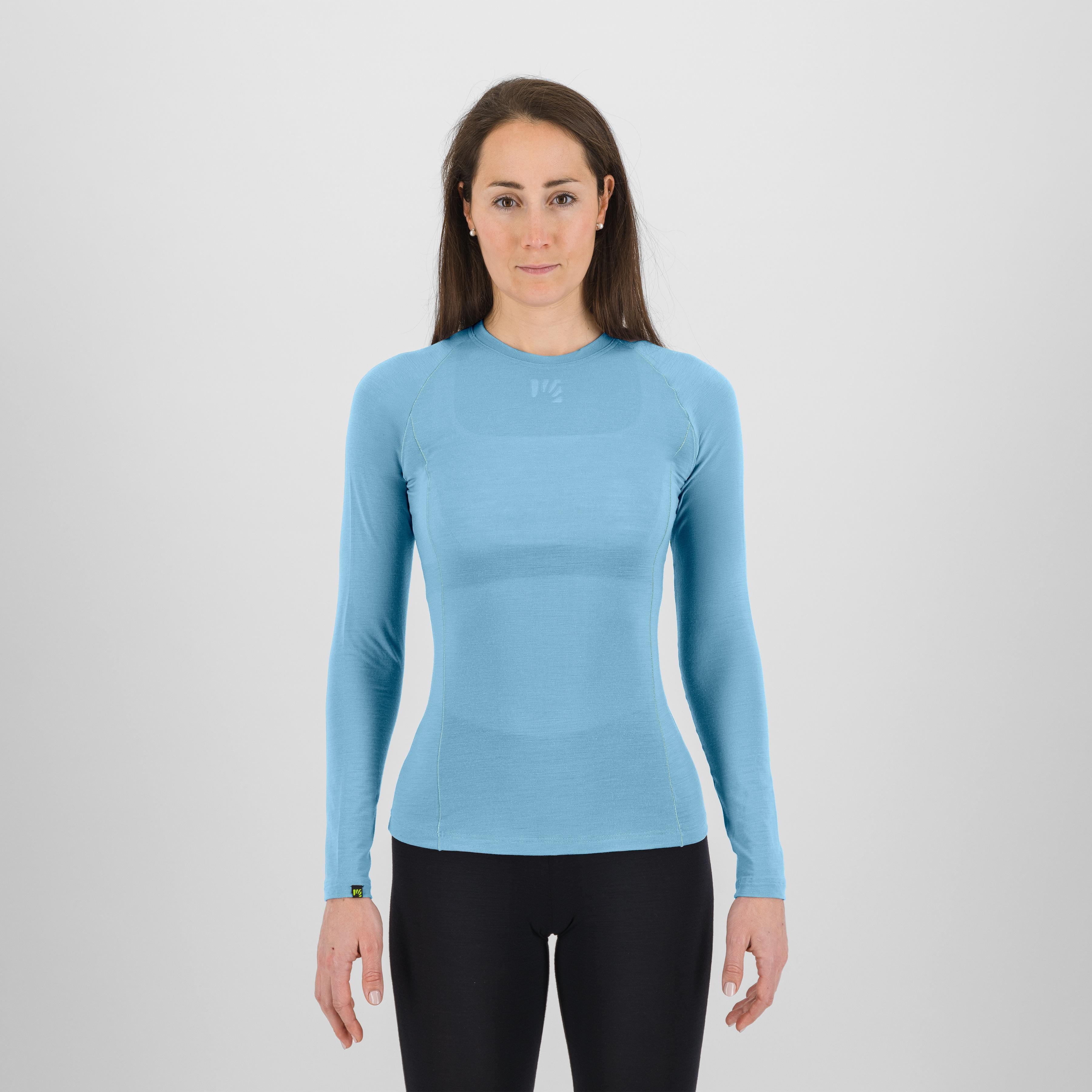 Dinamico merino 130  w jersey ls - sky blue - karpos