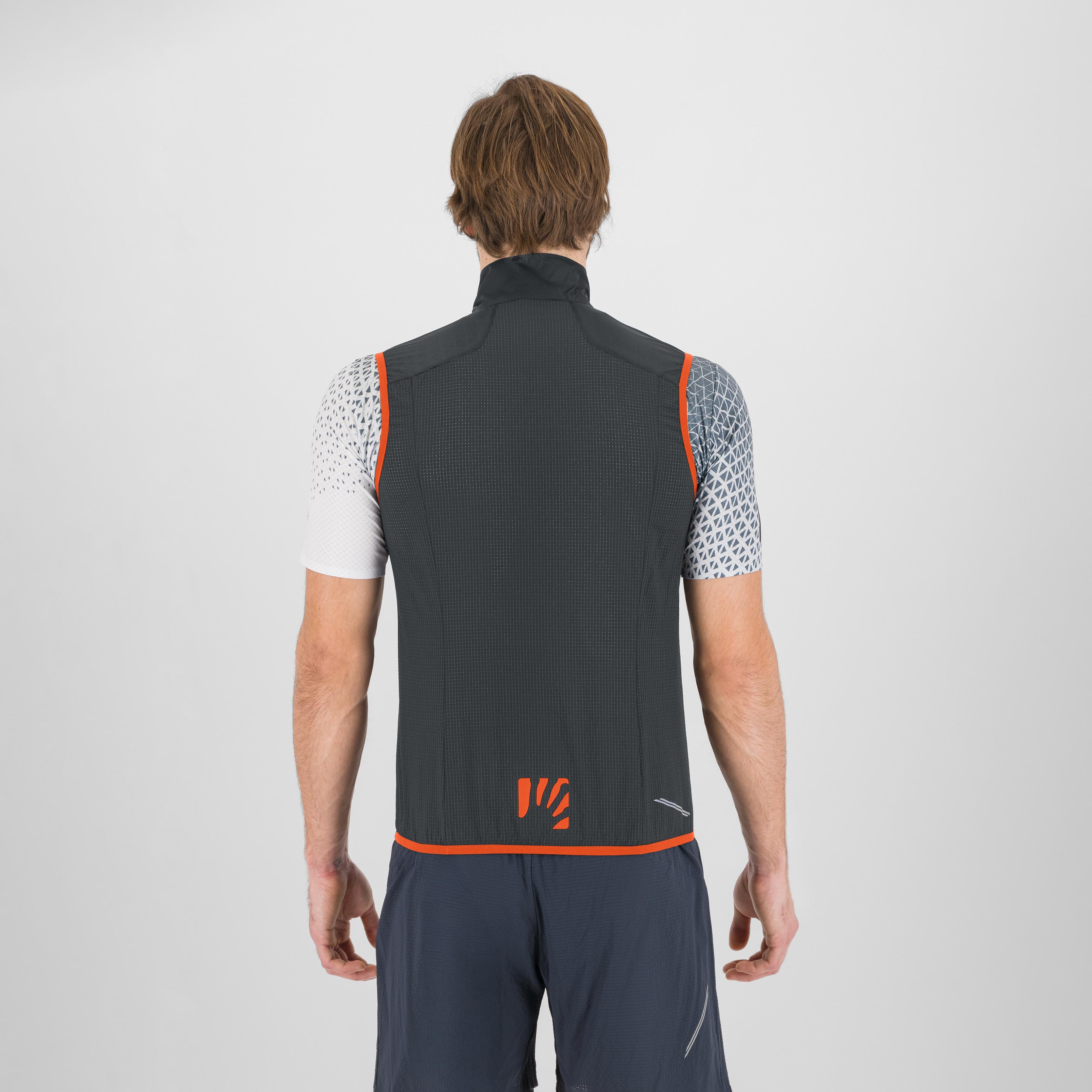 Lavaredo wind vest - woodl.gray/orange - karpos