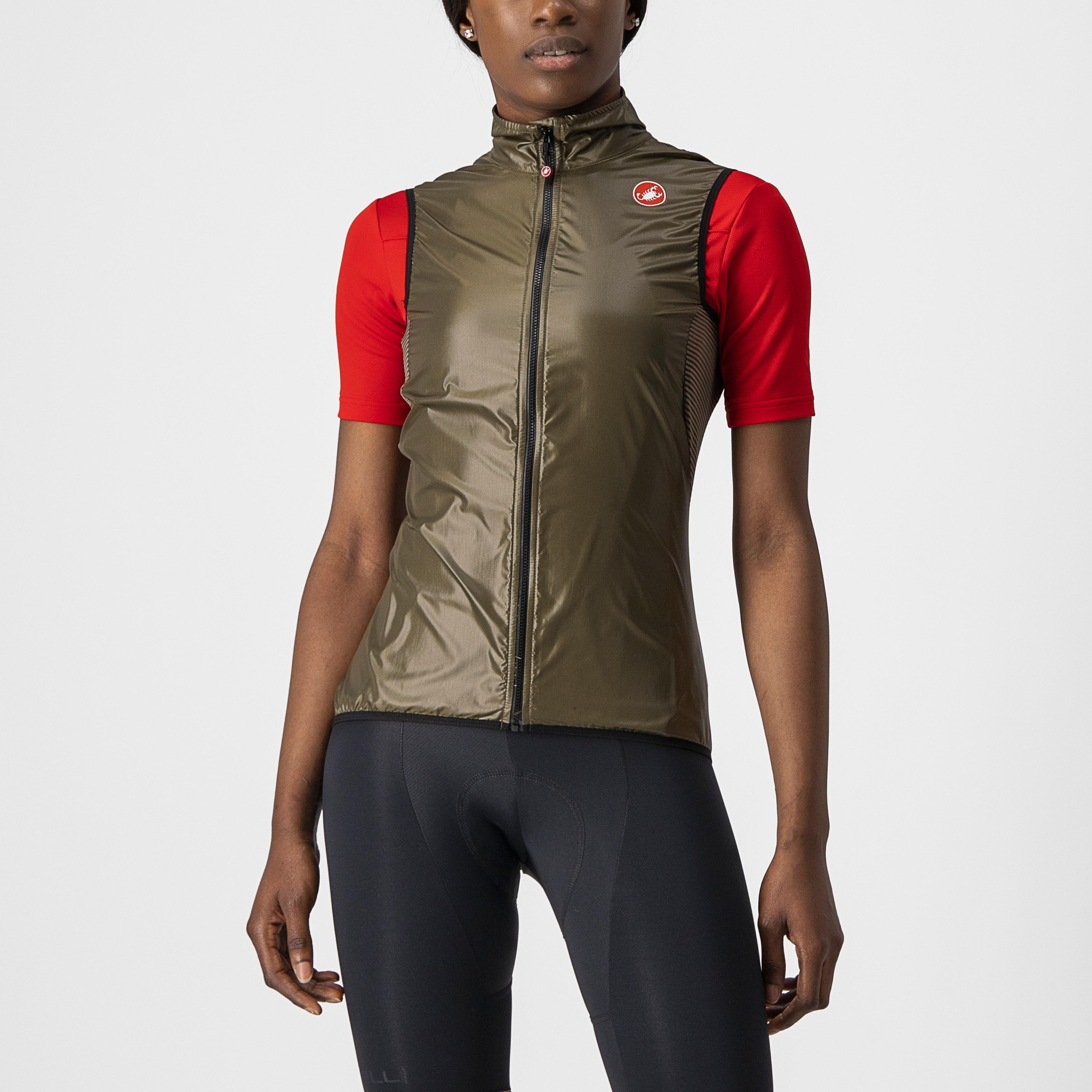 Aria w vest - moss brown - castelli