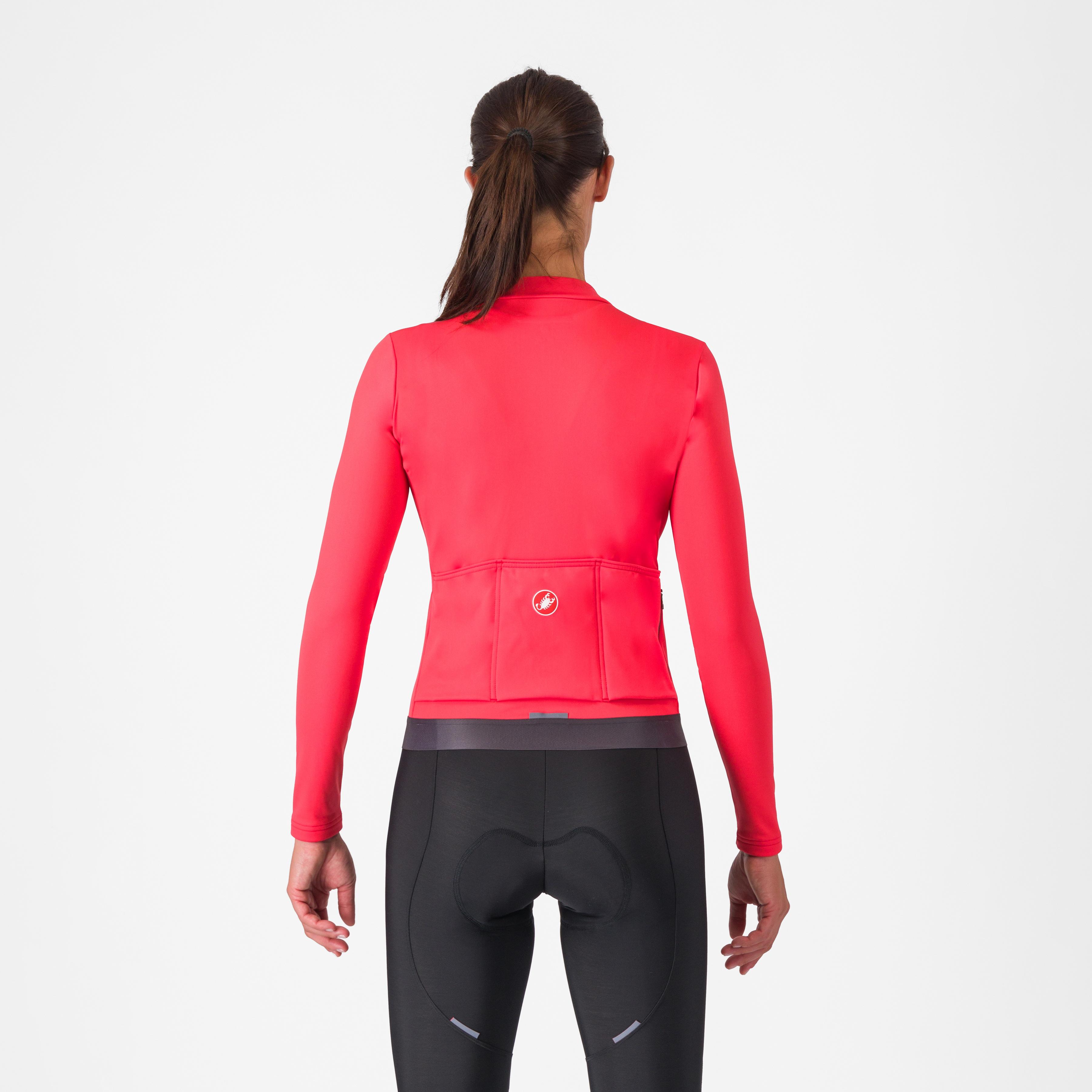 Espresso thermal w jersey - hibiscus/dark gray - castelli