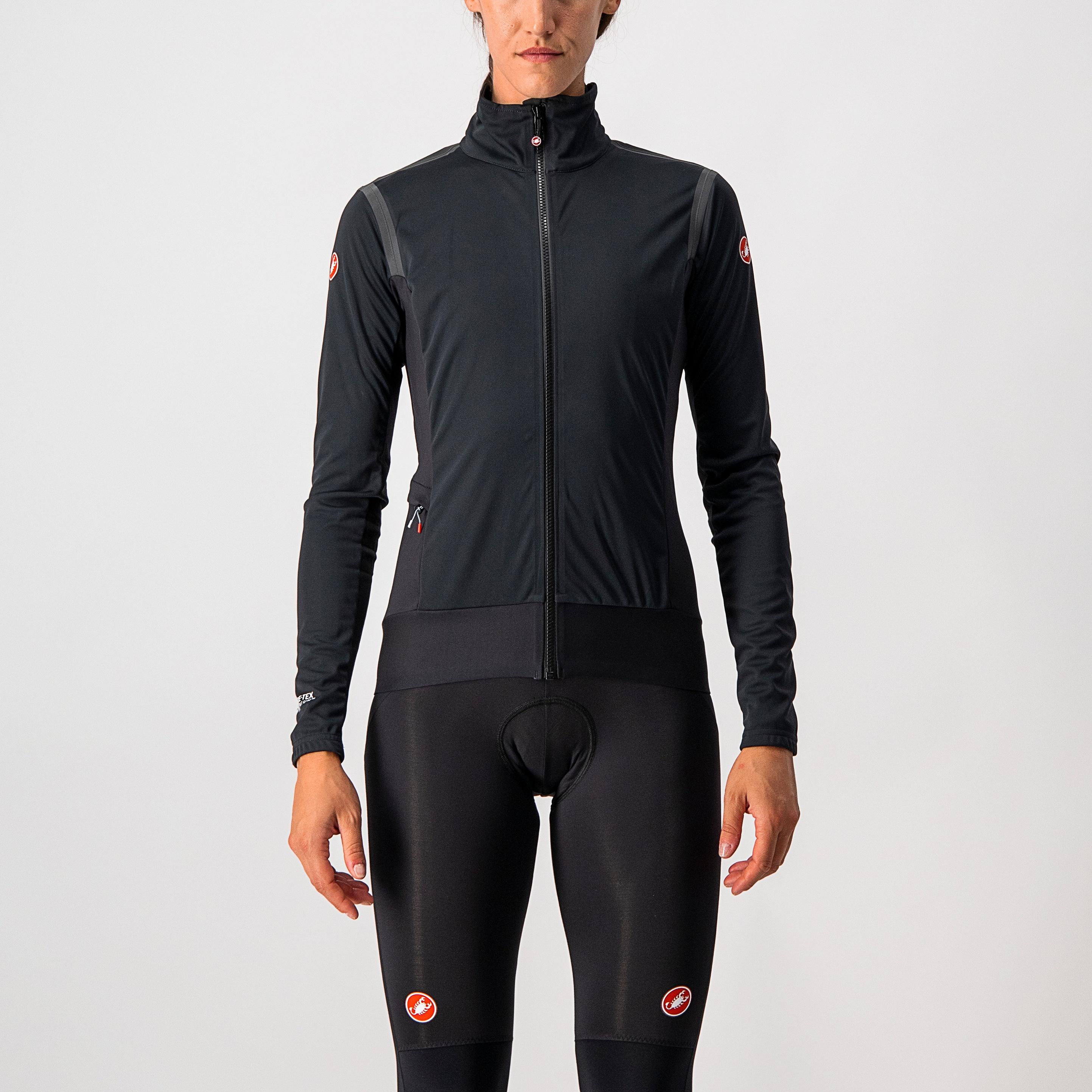 Alpha ros 2 w light jacket - light black/black reflex - castelli