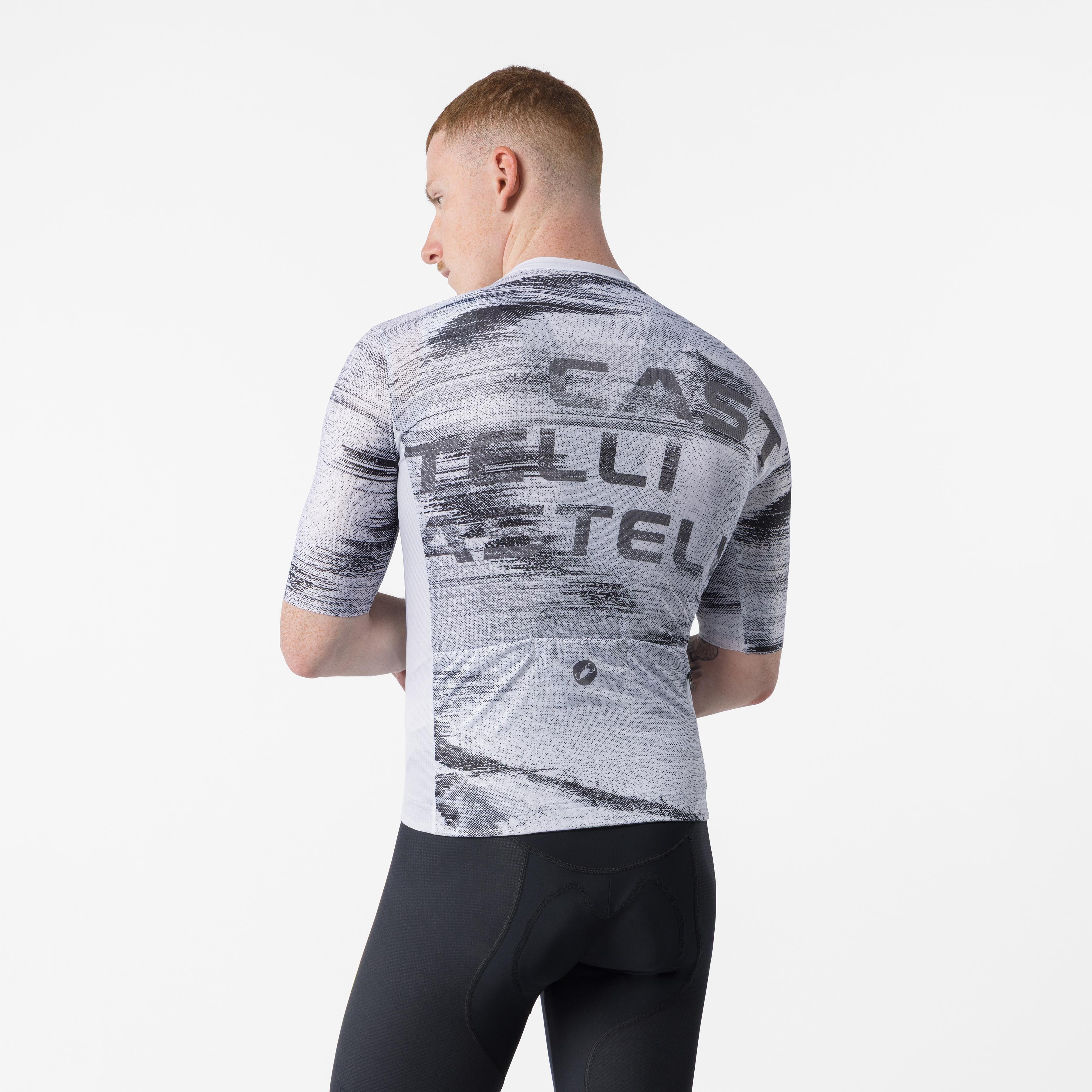 Stratus logo jersey - white/smoky gray - castelli