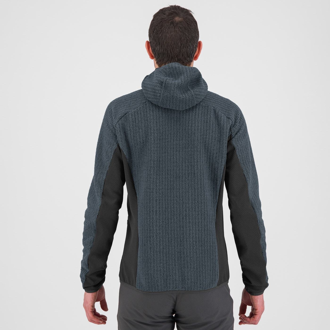 Rocchetta hoodie fleece - dark slate/black - karpos