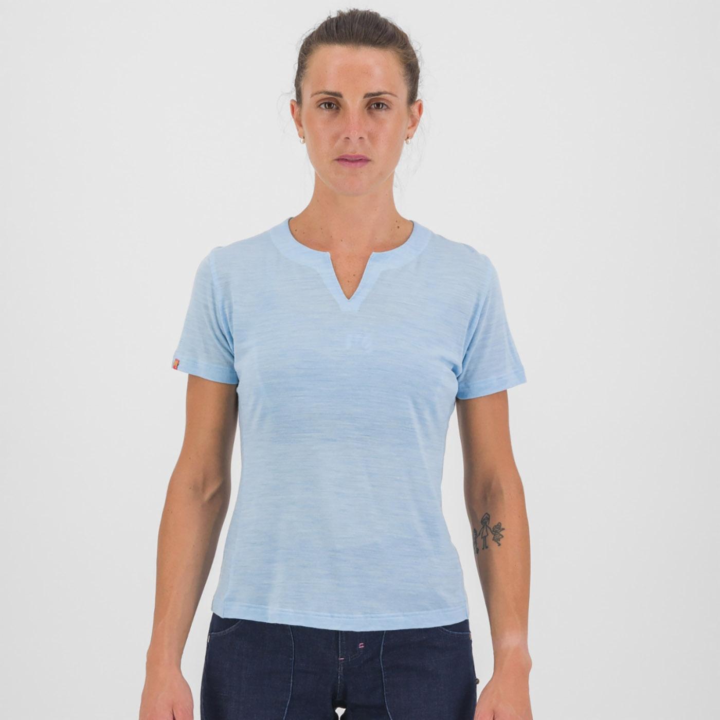 Coppolo merino w t-shirt - aquamarine - karpos