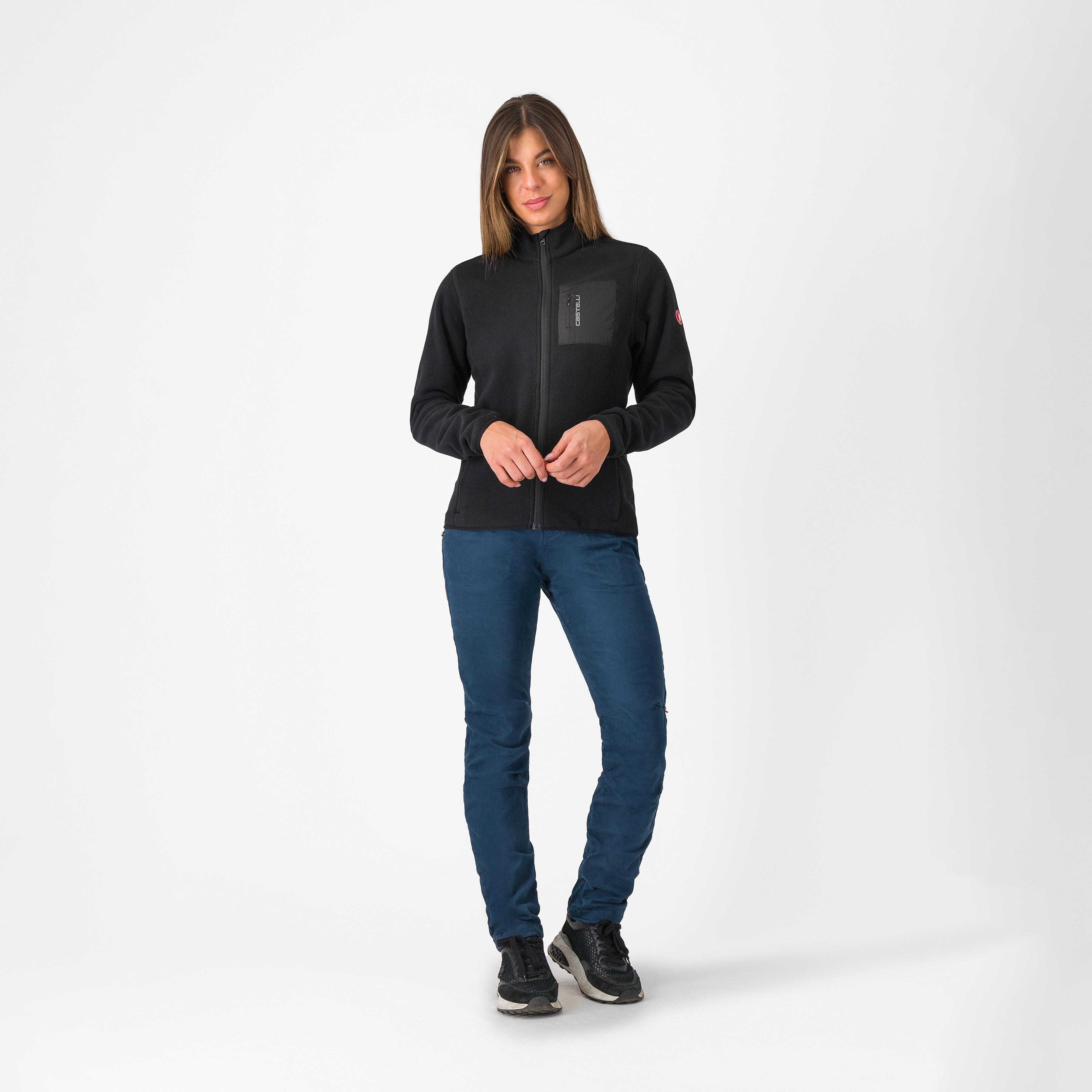 Classico w fleece jacket - black - castelli