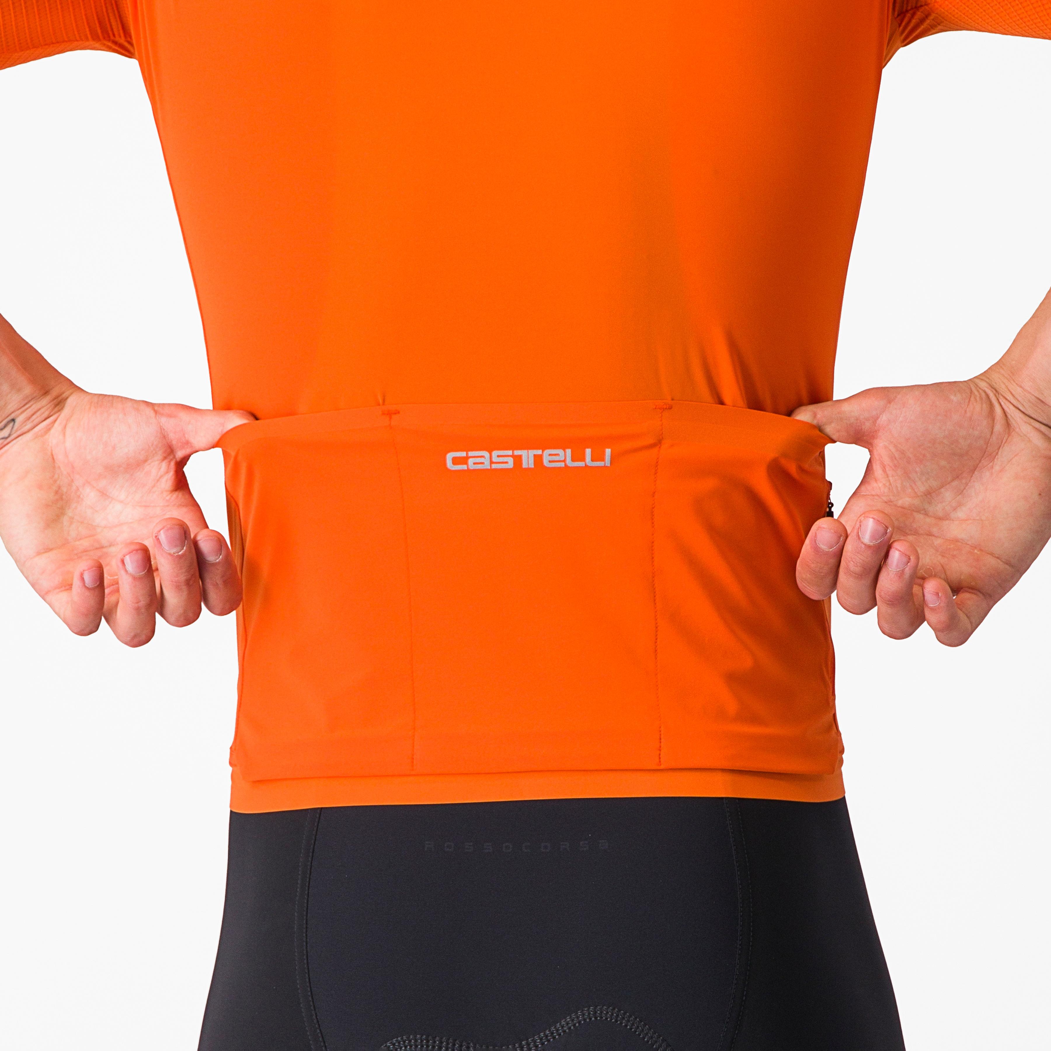 Premio black jersey - orange rust - castelli