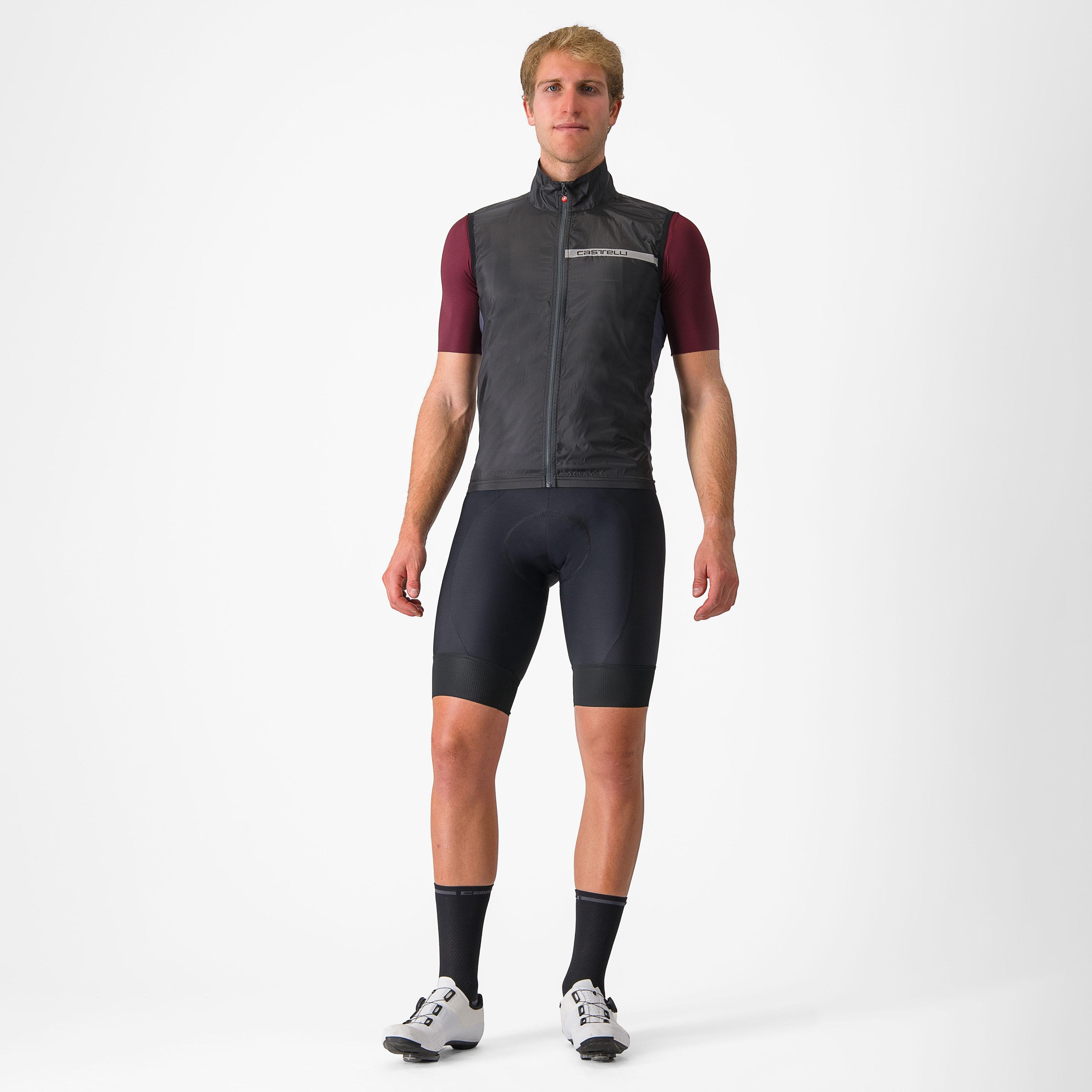 Squadra stretch vest - light black/dark gray - castelli