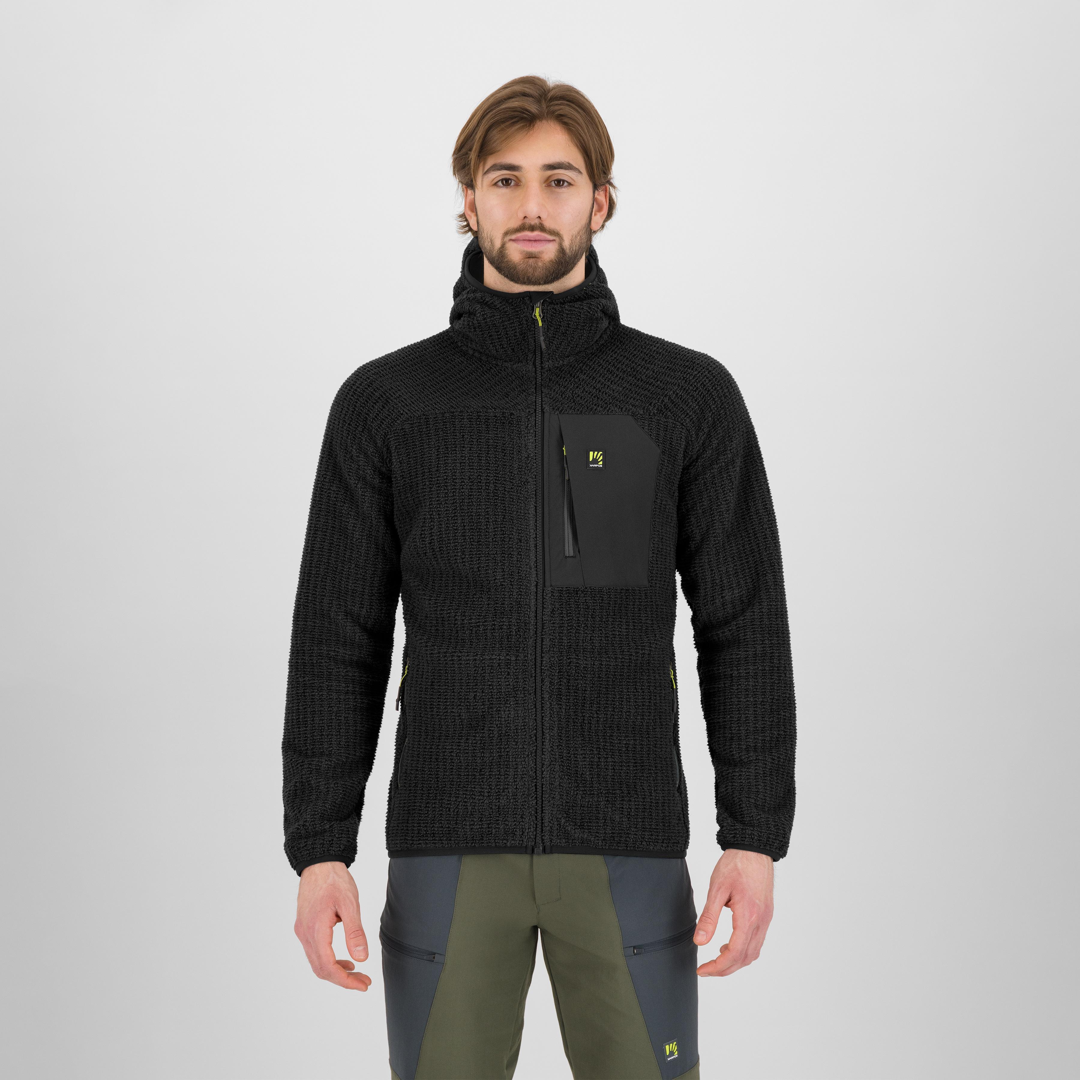 Rocchetta evo hoodie fleece - black - karpos